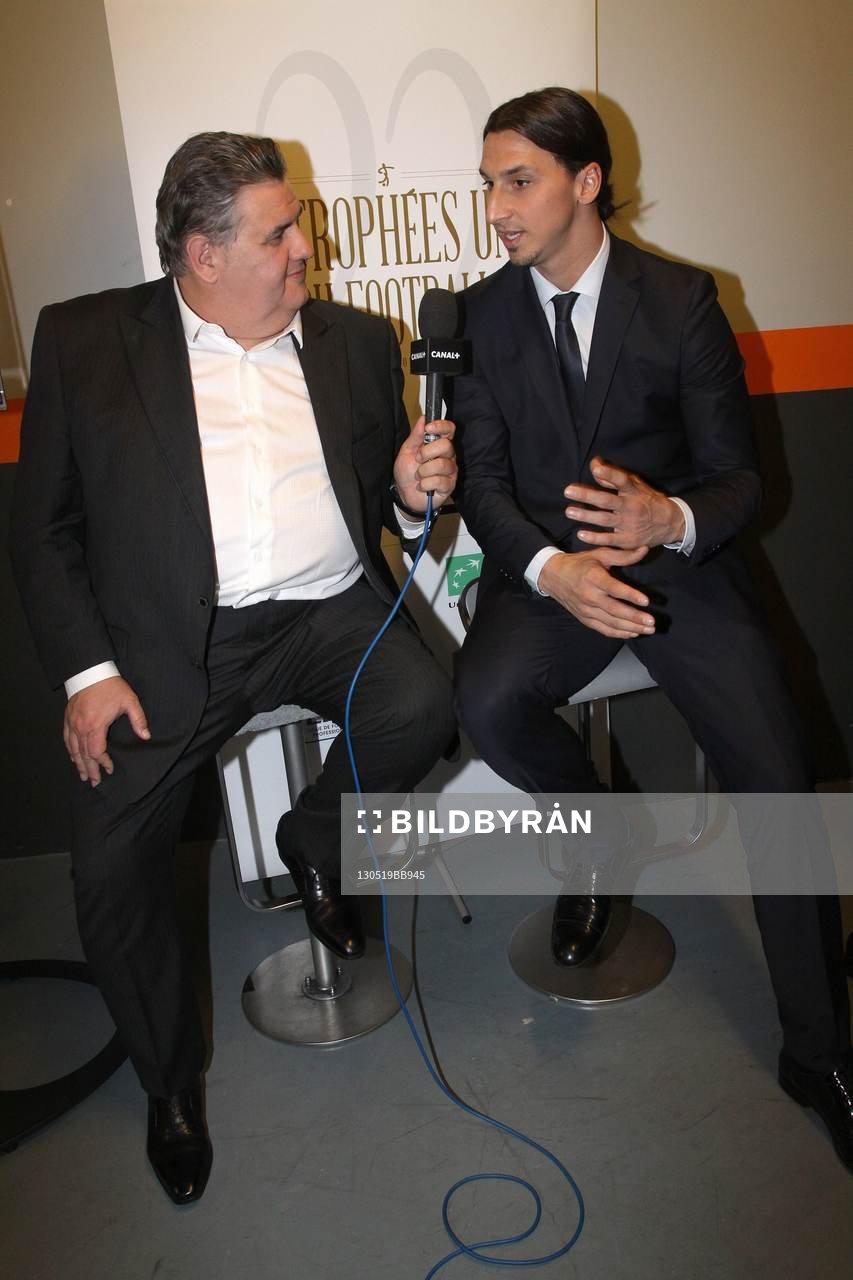 Pierre Menes et Zlatan Ibrahimovic ( meilleur joueur Ligue