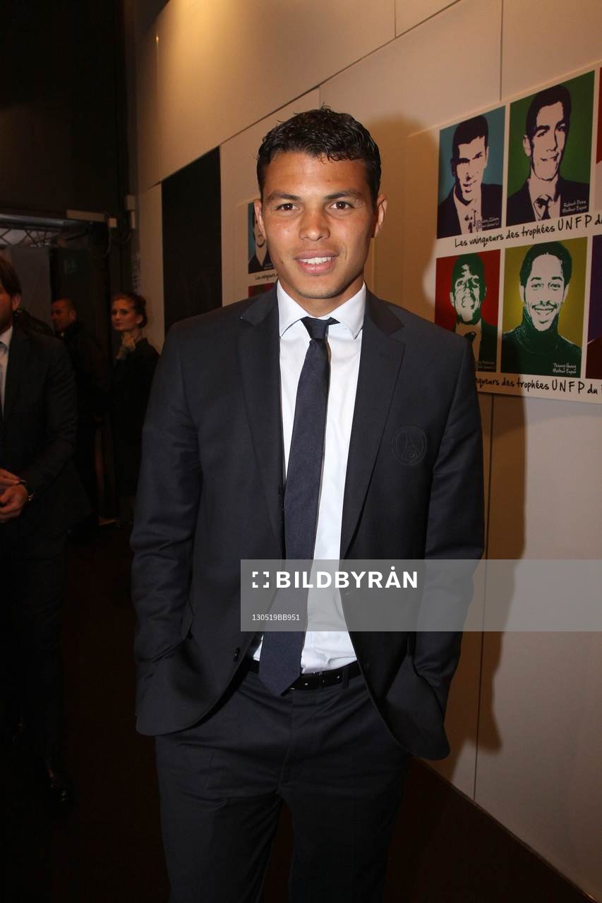  Fotboll, Franska fotbollsgalan: Thiago Silva - 19.05.2013 - CEremonie des trophees UNFP du Football 2013 - 