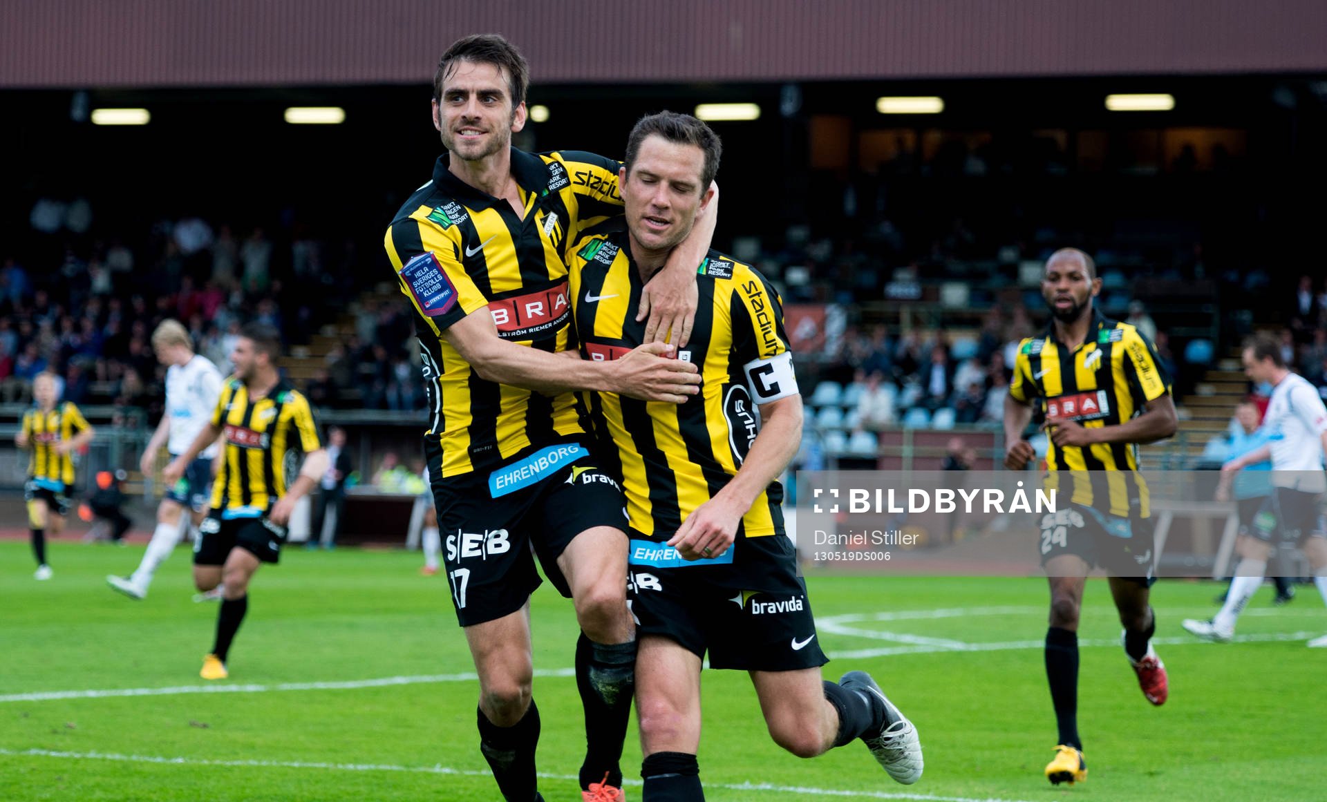Martin Ericsson, Häcken, gör 2-1, jubel Björn Anklev