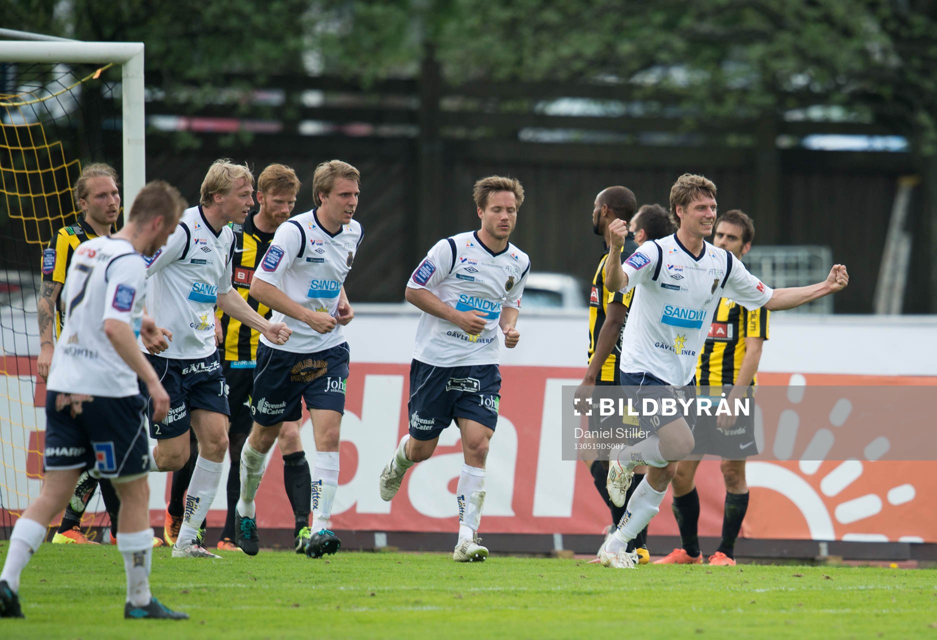 Jakob Orlov, Gefle, gör 2-2, jubel