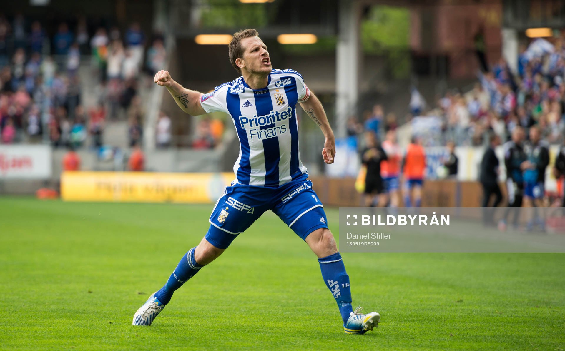 Tobias Hysén, IFK Göteborg, gör 1-0, jubel