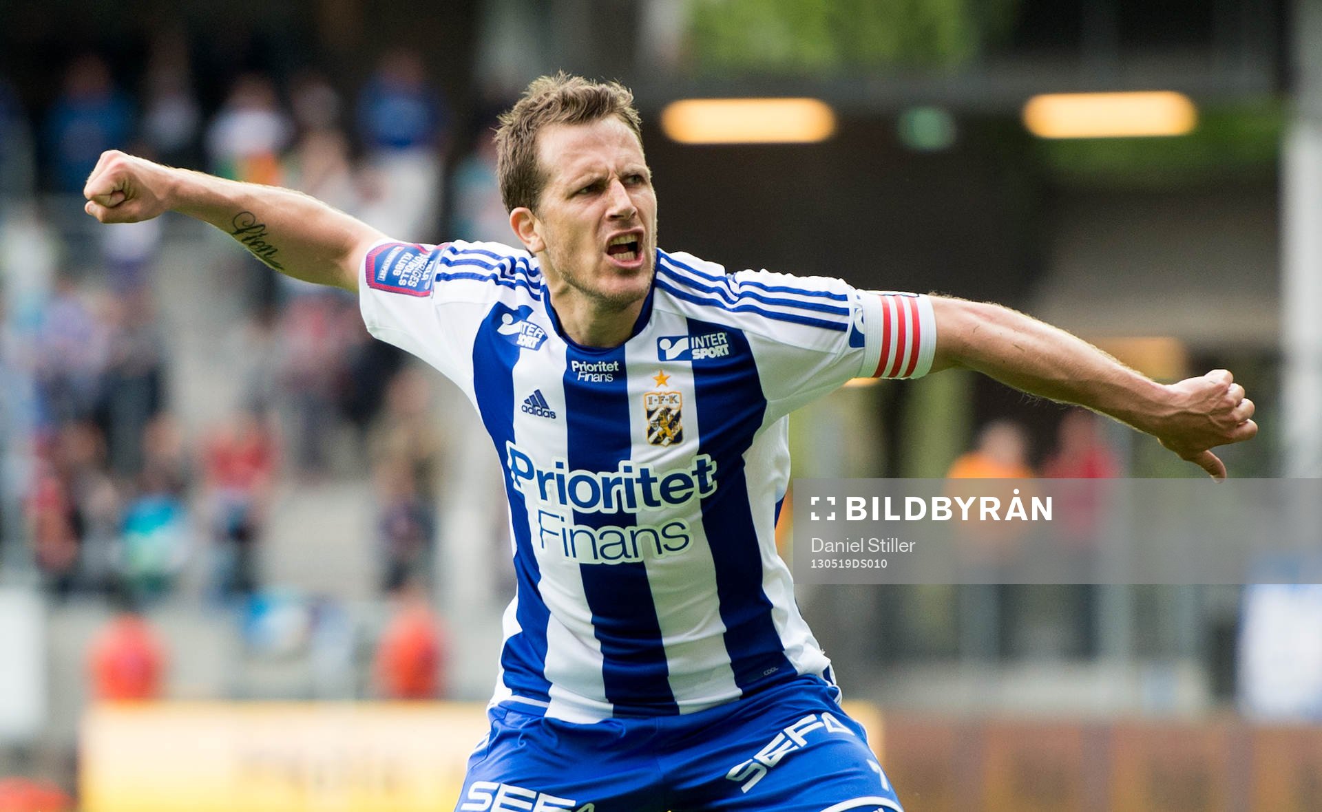 Tobias Hysén, IFK Göteborg, gör 1-0, jubel