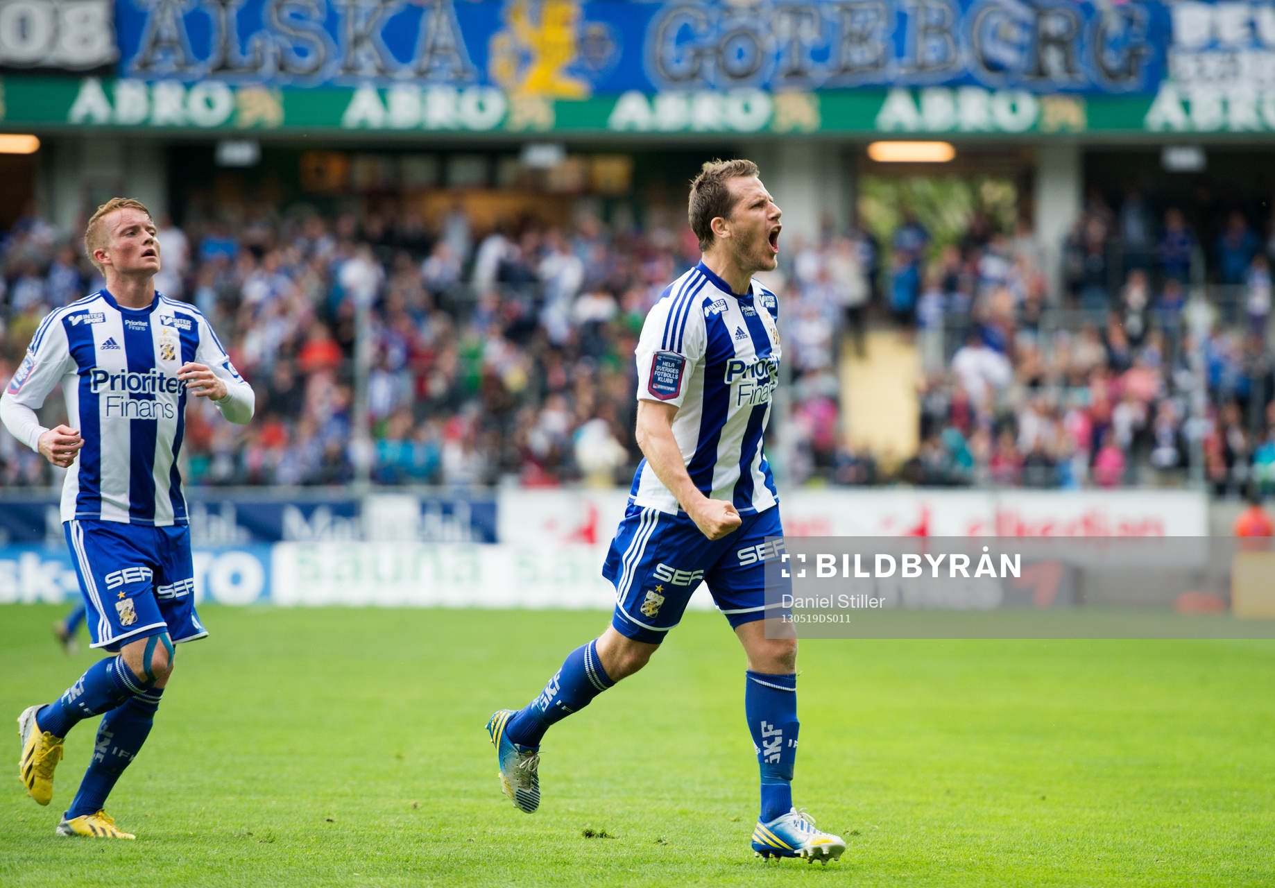Tobias Hysén, IFK Göteborg, gör 1-0, jubel