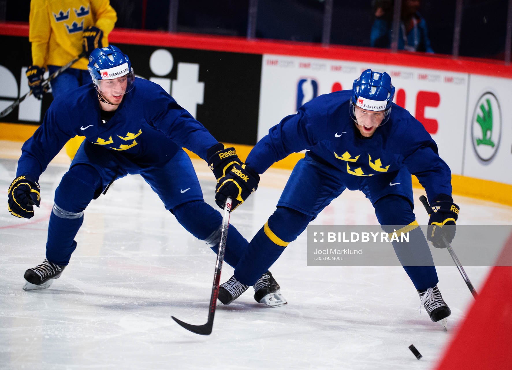 Petter Granberg och Martin Thörnberg på Sveriges värmning