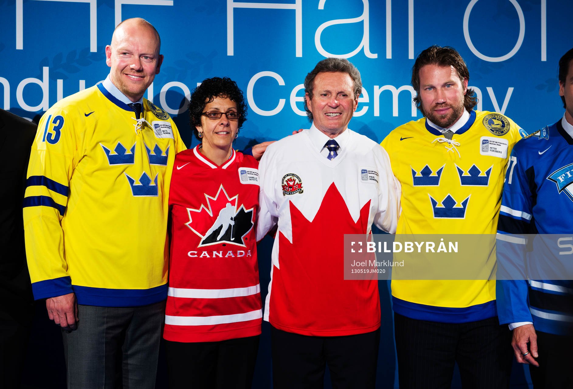 Mats Sundin, Danielle Goyette, Paul Henderson och Peter