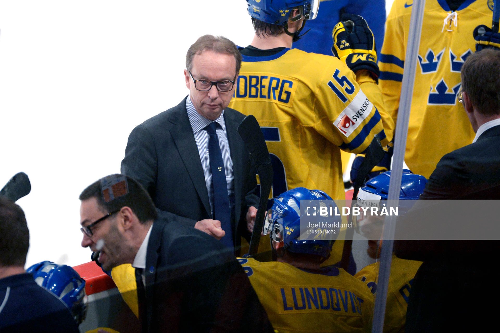 Pär Mårts, förbundskapten Sverige, i finalen mellan