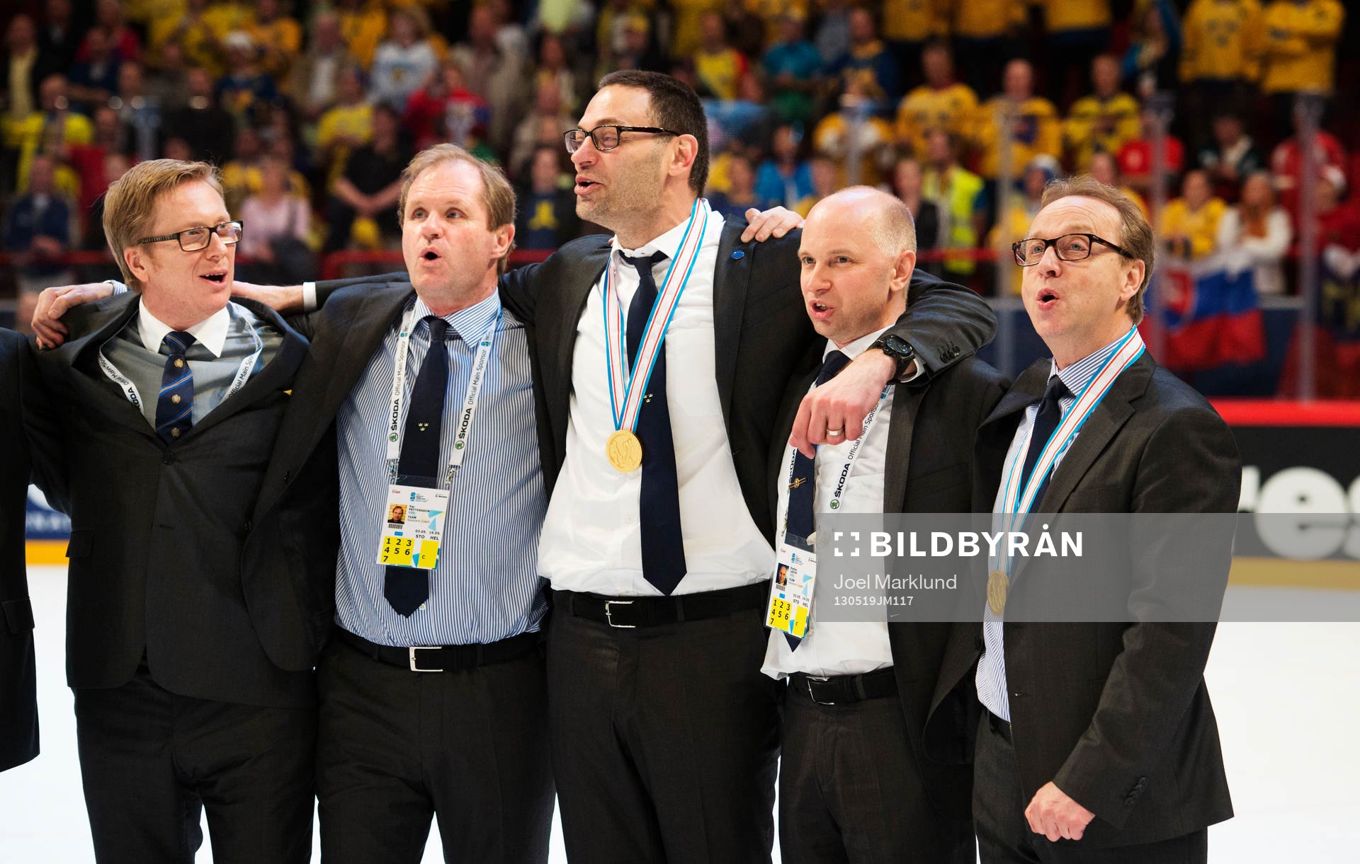 Sveriges Tommy Boustedt, Pär Pettersson, Peter Popovic,