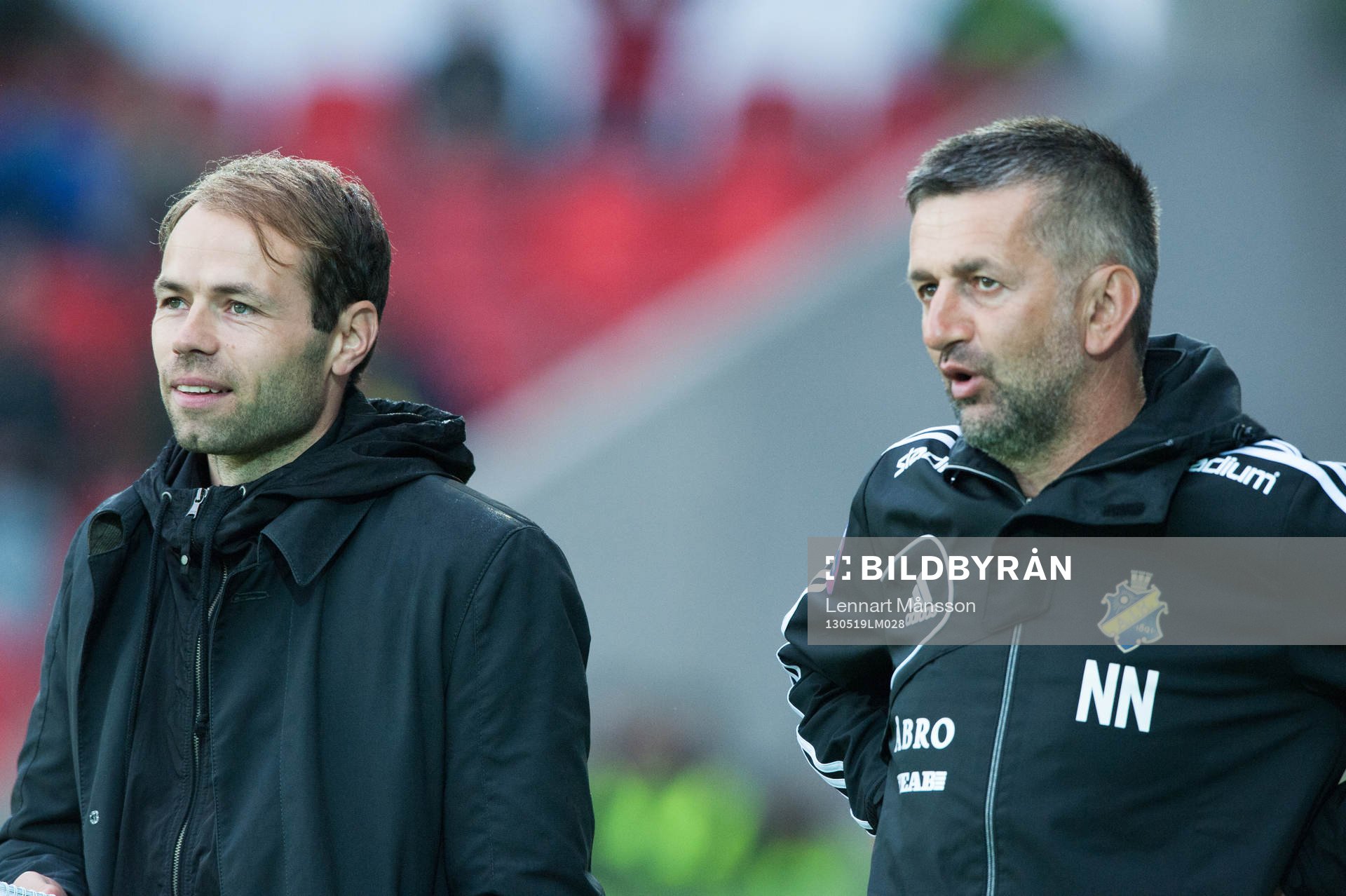 Andreas Alm och Nebojsa Novakovic, tränare, AIK