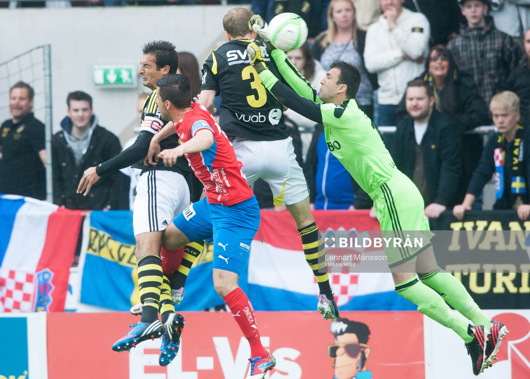 1-1, Denis Velic, Öster, skarvnickar förbi AIK-försvaret