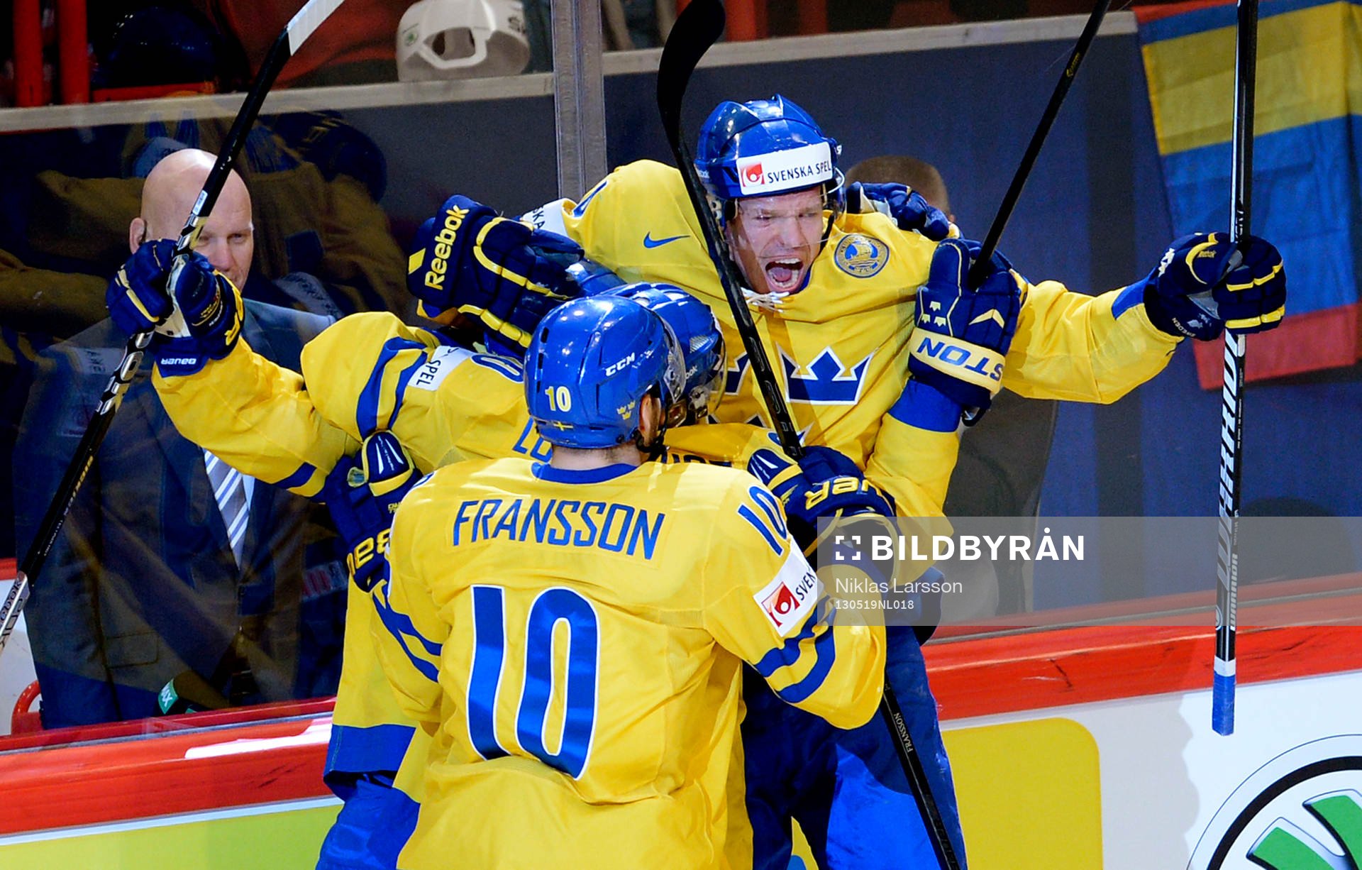 Erik Gustafsson, Sverige, jublar