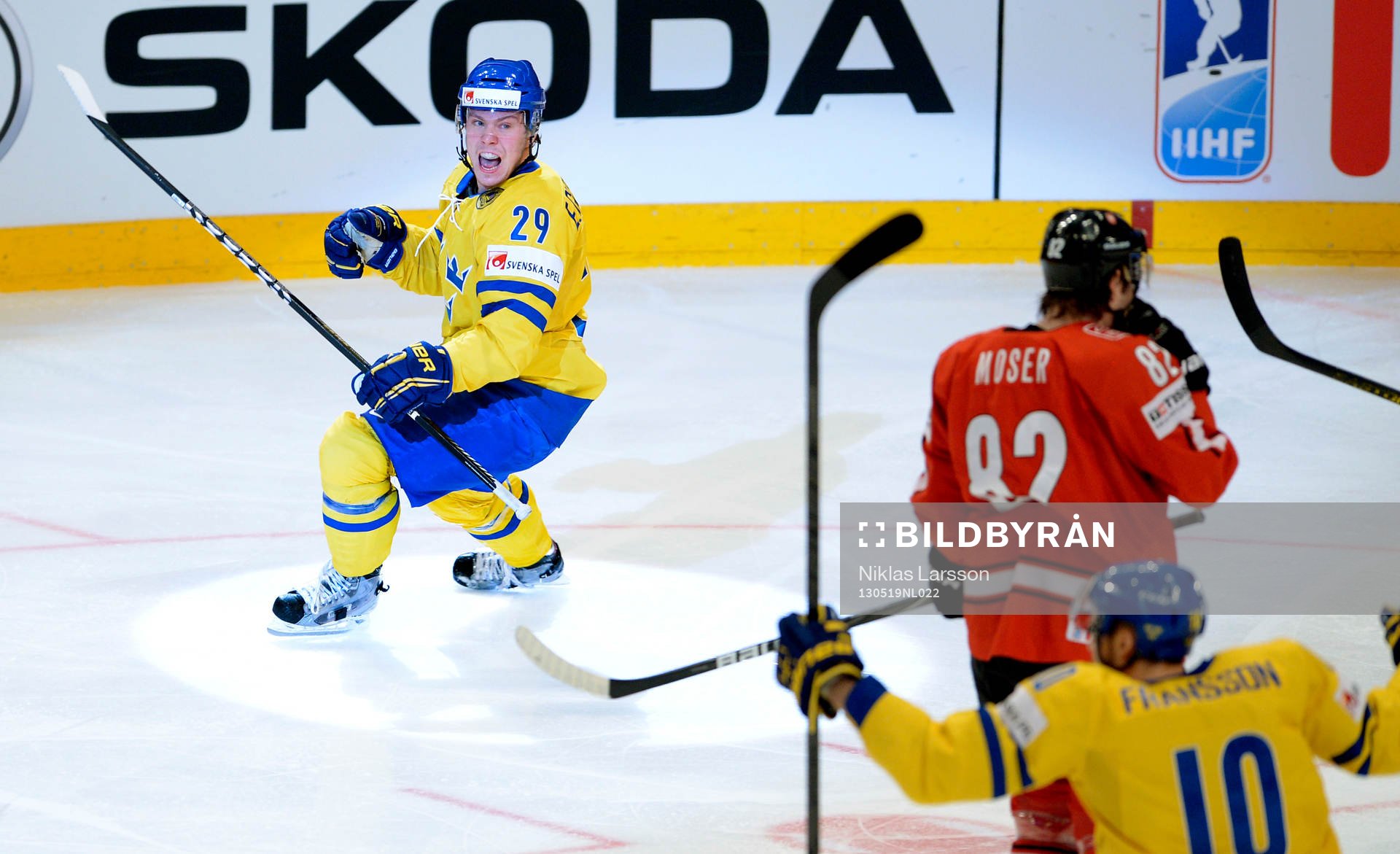 Erik Gustafsson, Sverige, jublar