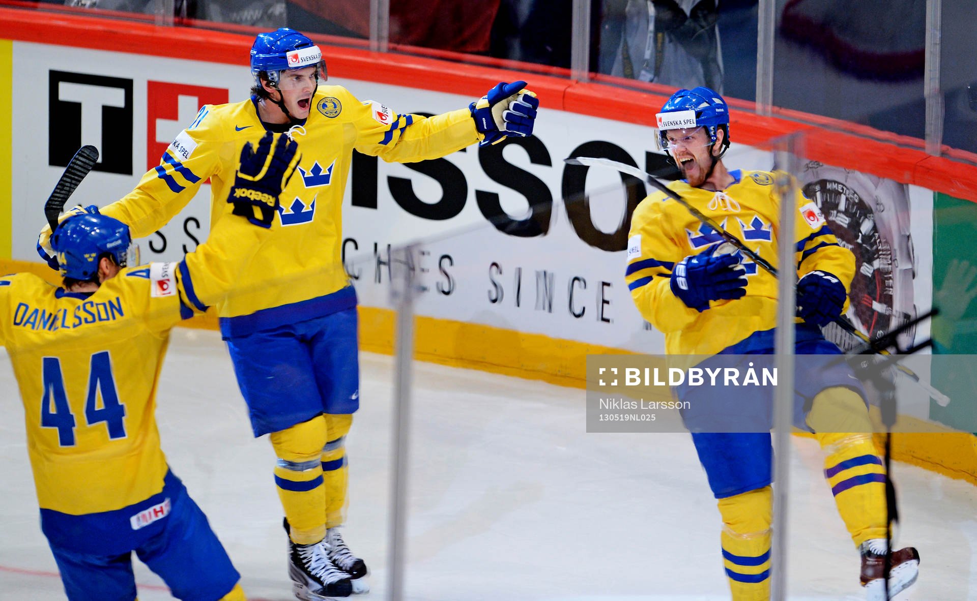 Nicklas Danielsson, Loui Eriksson, jublar