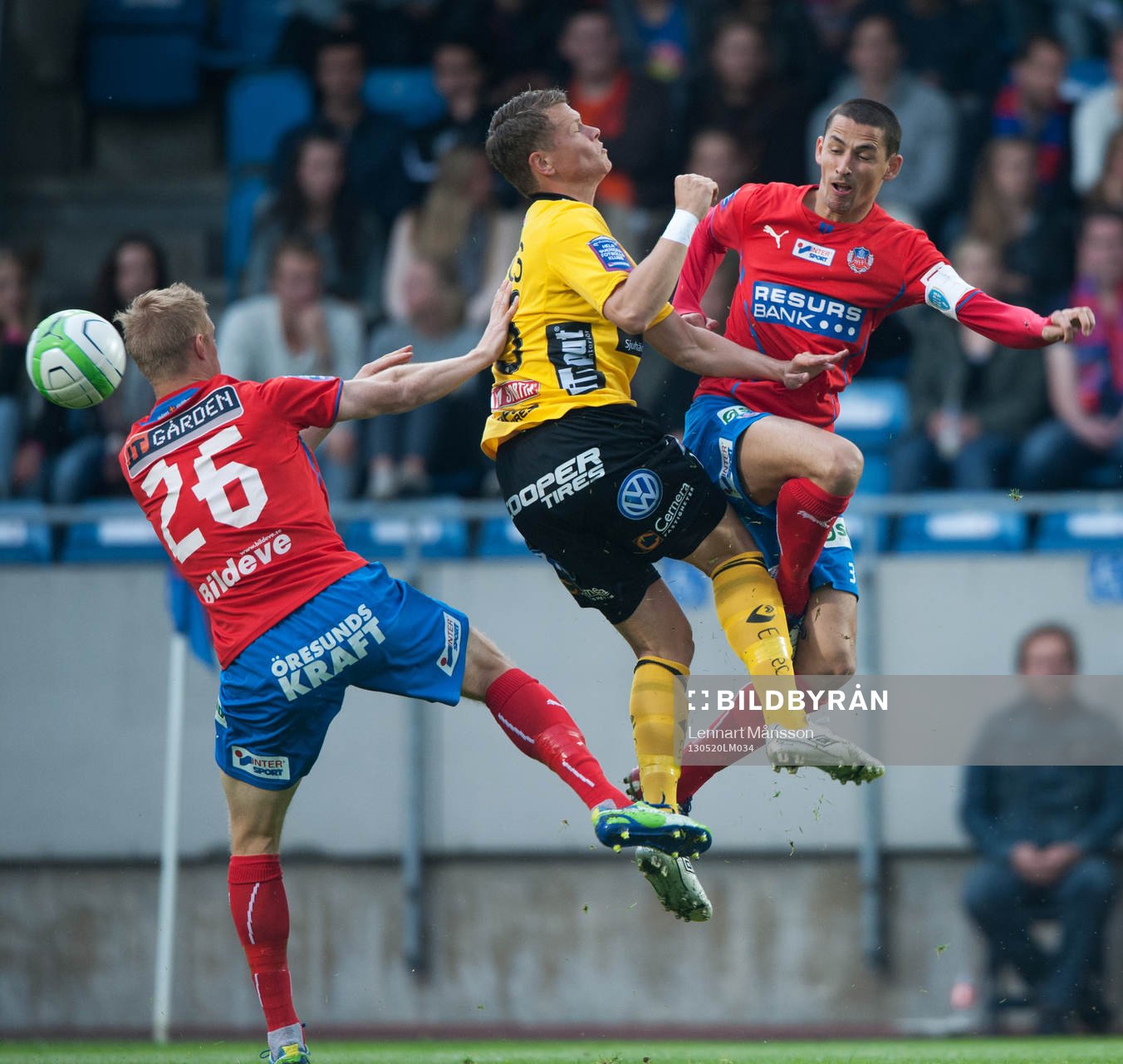 Helsingborgs mittbackar Peter Larsson och Loret Sadiku,