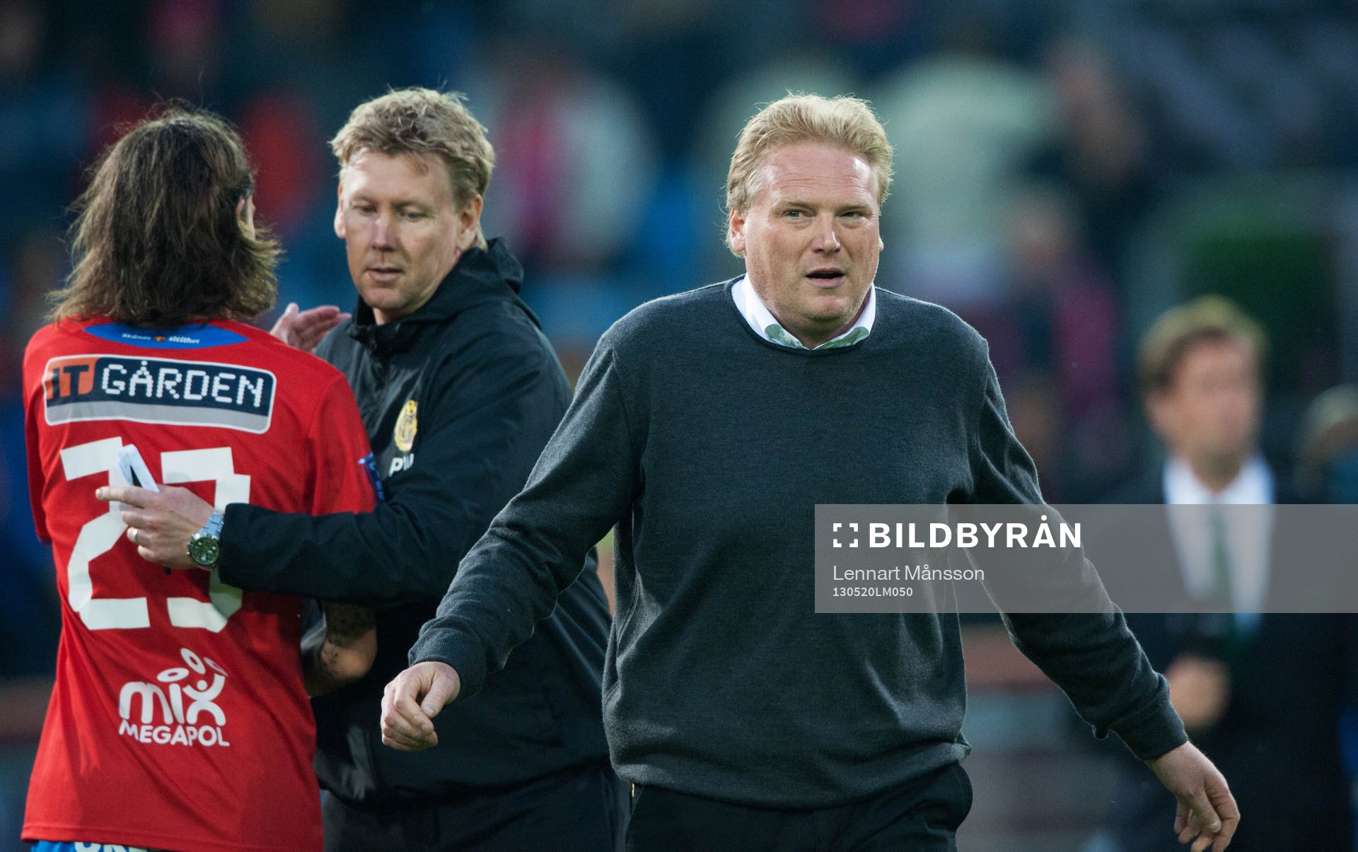 Jörgen Lennartsson och Peter Wettergren, tränare, Elfsborg
