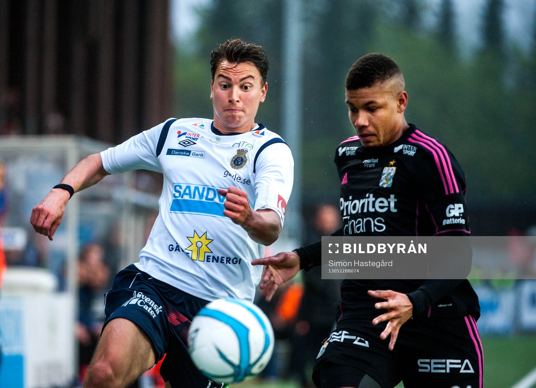 Marcus Hansson, Gefle, och Mikael Dyrestam, IFK Göteborg