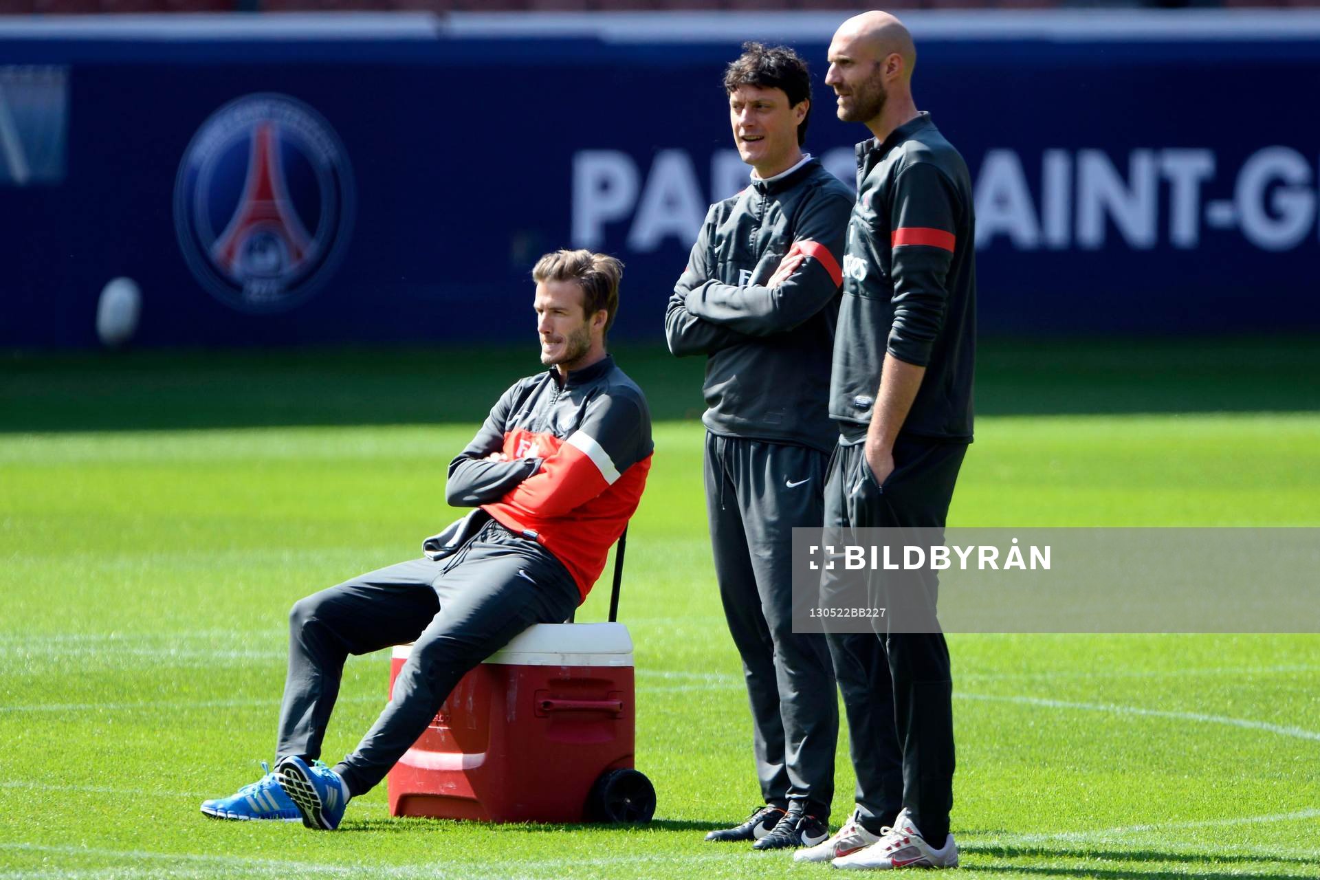  Fotboll, Paris Saint Germain, träning: David BECKHAM - 22.05.2013 - Entrainement du Paris Saint Germain   