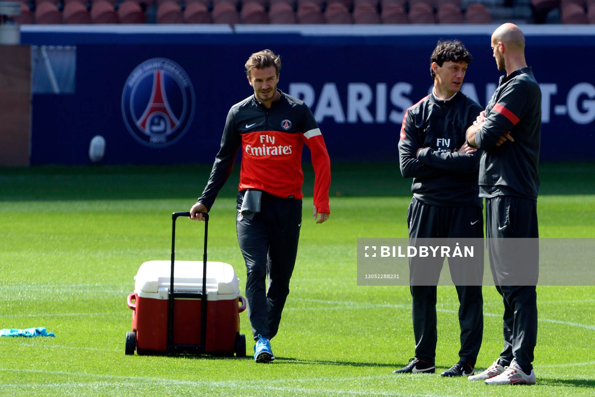  Fotboll, Paris Saint Germain, träning: David BECKHAM - 22.05.2013 - Entrainement du Paris Saint Germain   