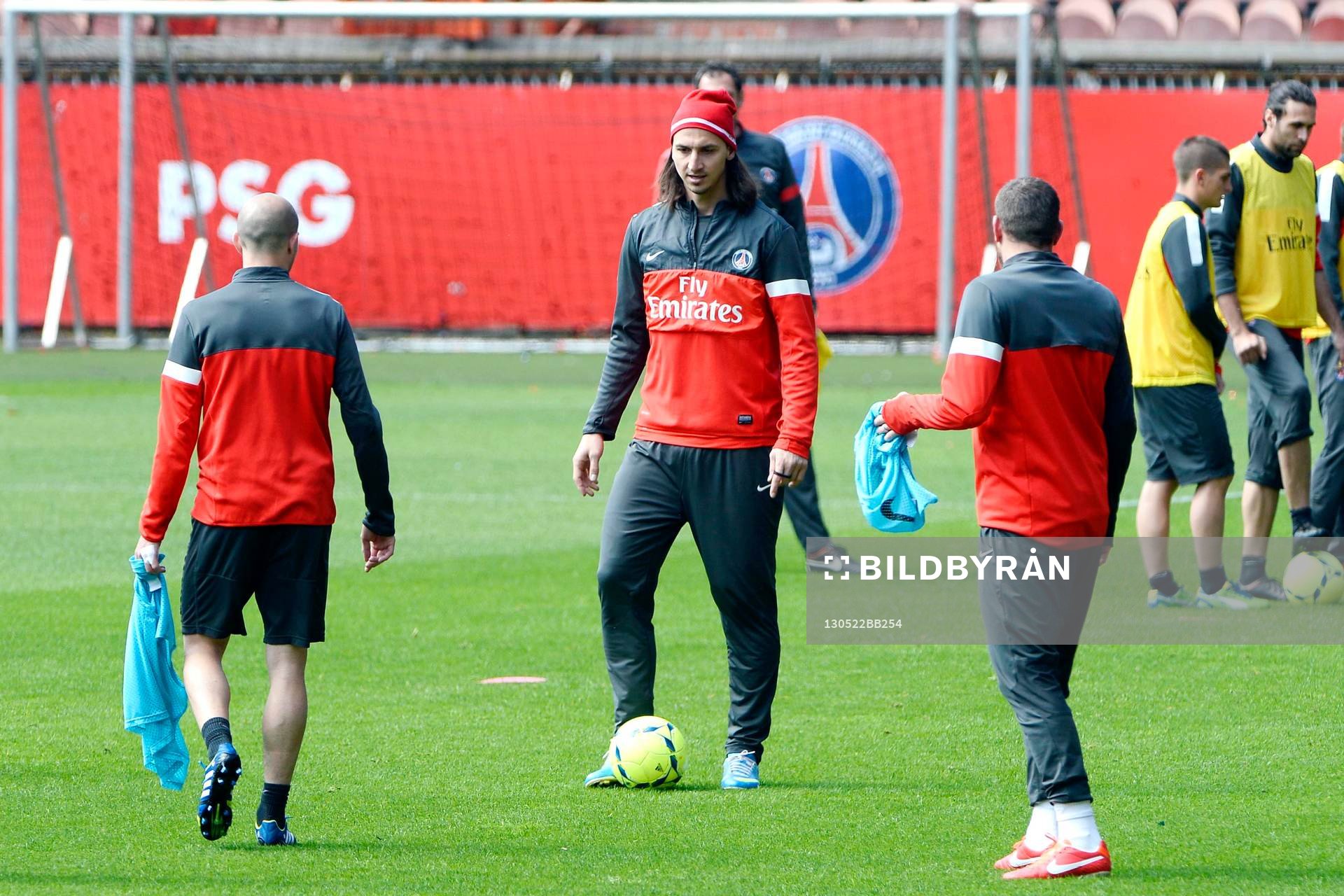  Fotboll, Paris Saint Germain, träning: Zlatan IBRAHIMOVIC - 22.05.2013 - Entrainement du Paris Saint Germain    