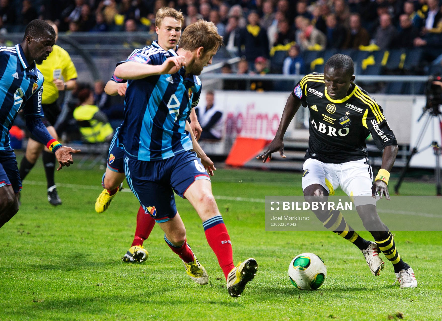 Djurgårdens Yussif Chibsah, Simon Tibbling och Peter