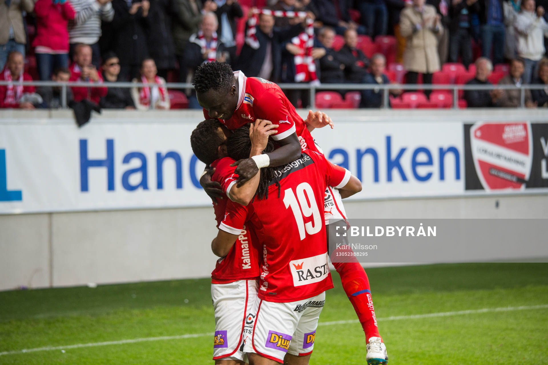 Jonathan Mcdonald, Kalmar FF, Papa Diouf, Kalmar FF, Jubel