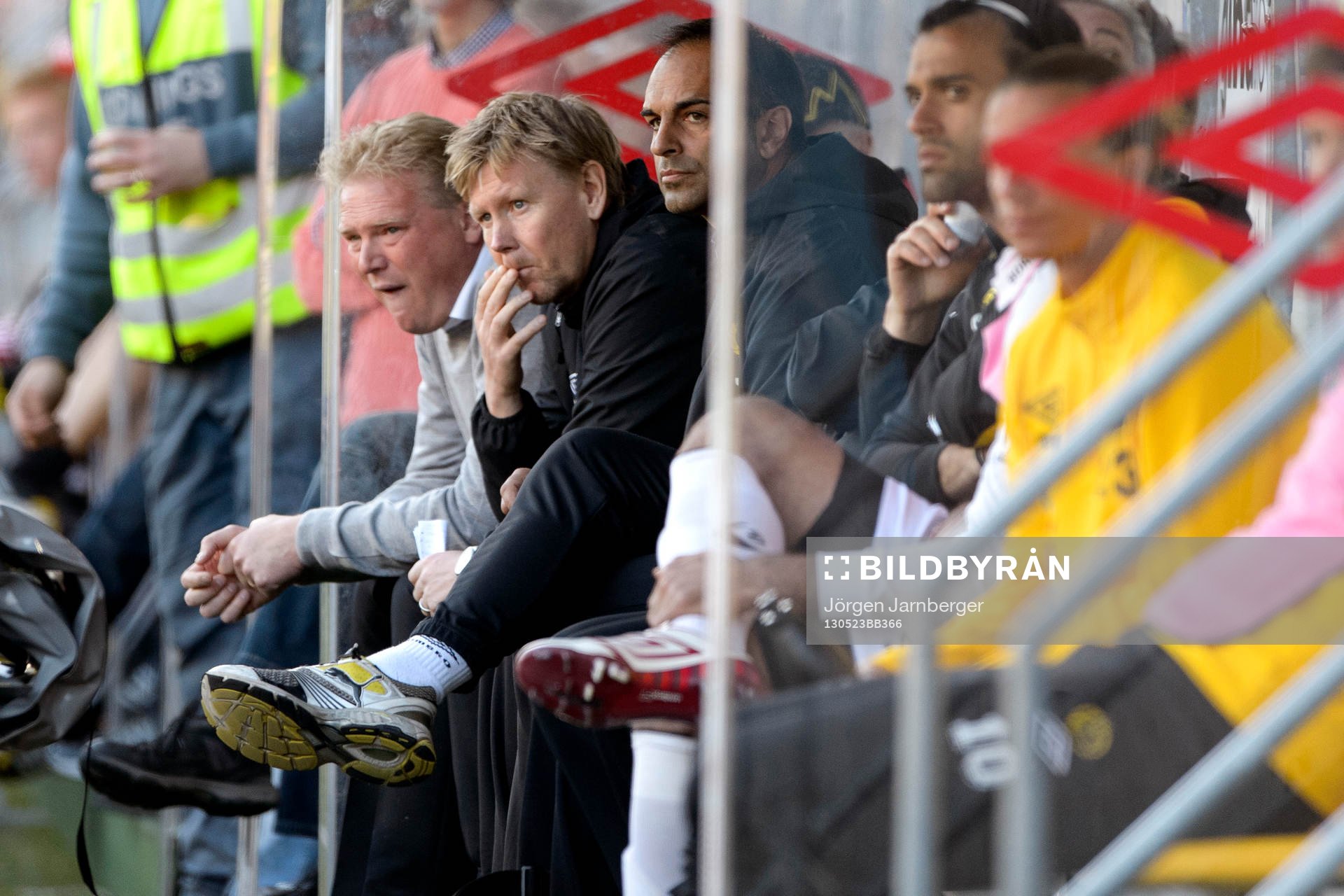 Jörgen Lennartsson, tränare och Peter Wettergren,