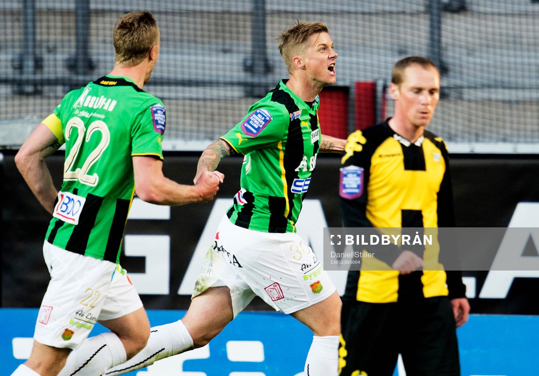 Andreas Drugge, Gais, gör matchens enda mål på straff.