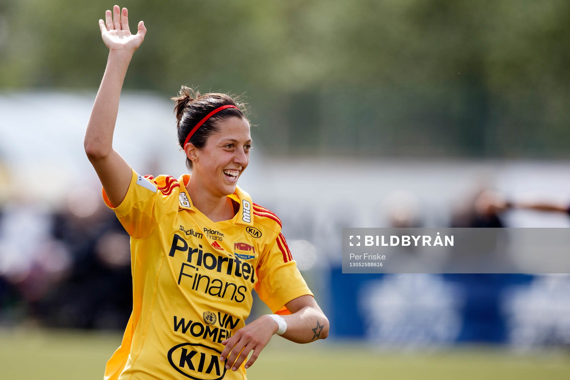 Fotboll, Damallsvenskan, Jitex - Tyresö: Jennifer Hermoso Fuentes, Tyresö jublar