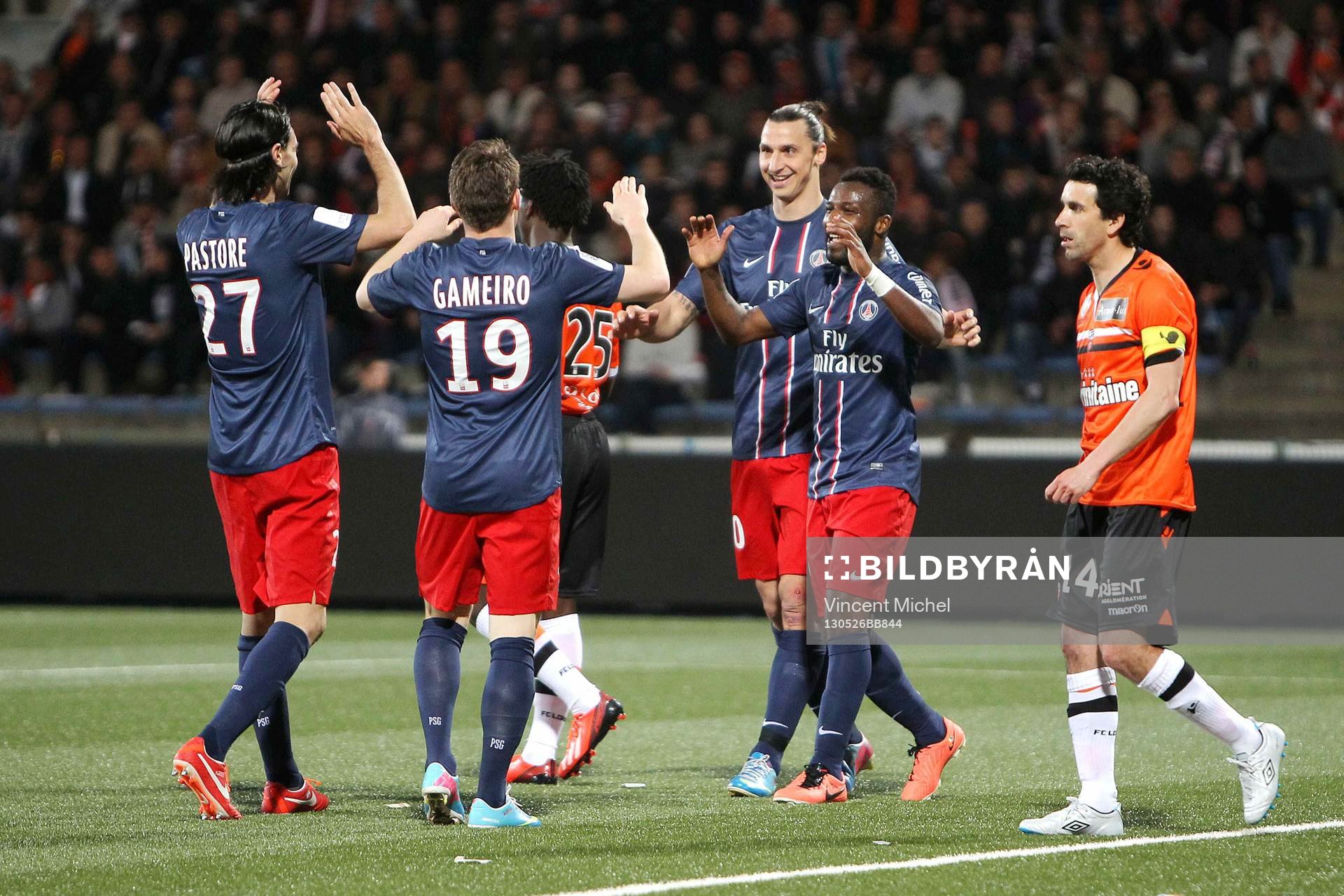 Joie PSG - Kevin GAMEIRO - 26.05.2013 - Lorient / Paris