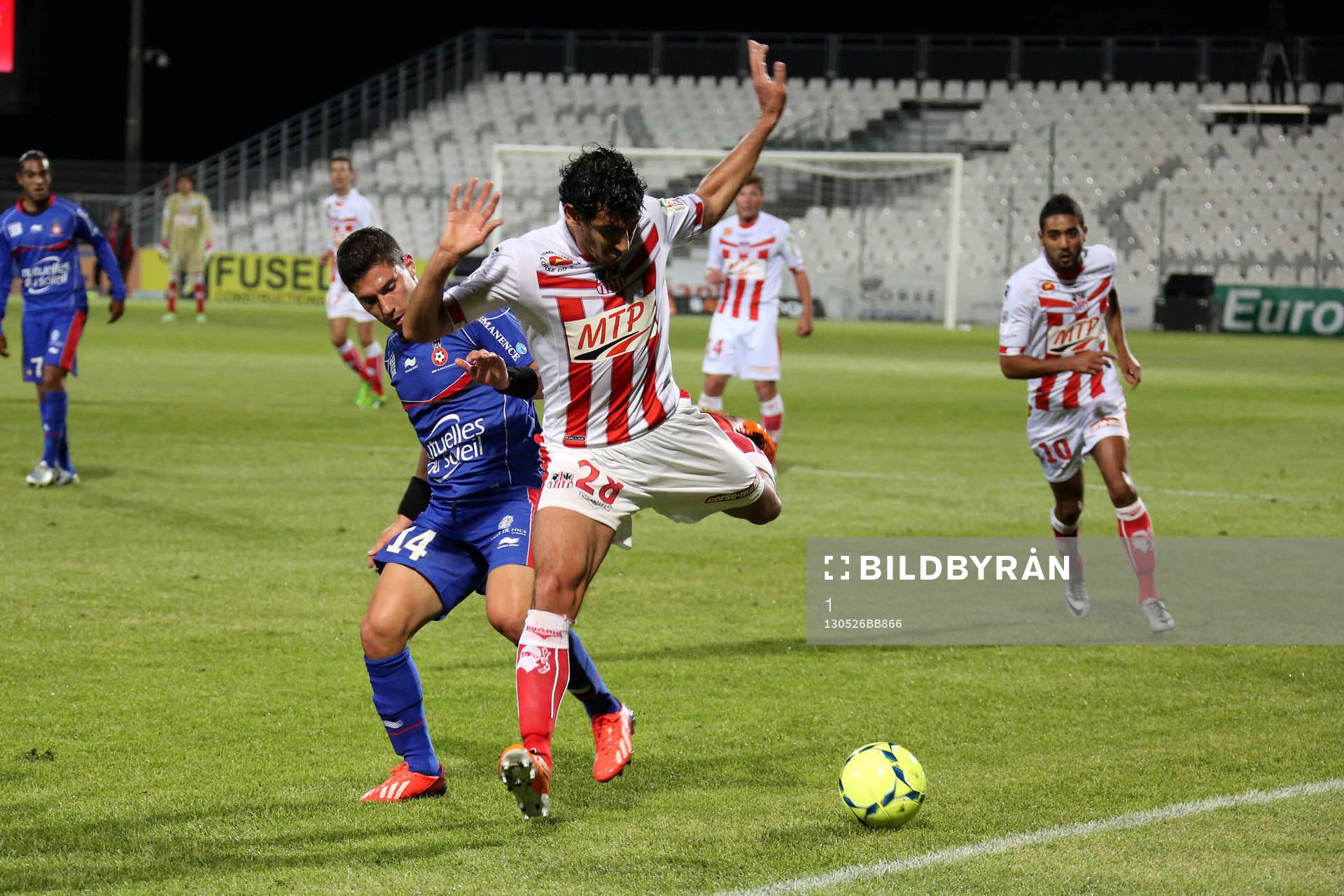 Fotboll, Ajaccio - Nice : Jeremy PIED / Felipe SAAD - 26.05.2013 - Ajaccio / Nice - 38e journee Ligue 1