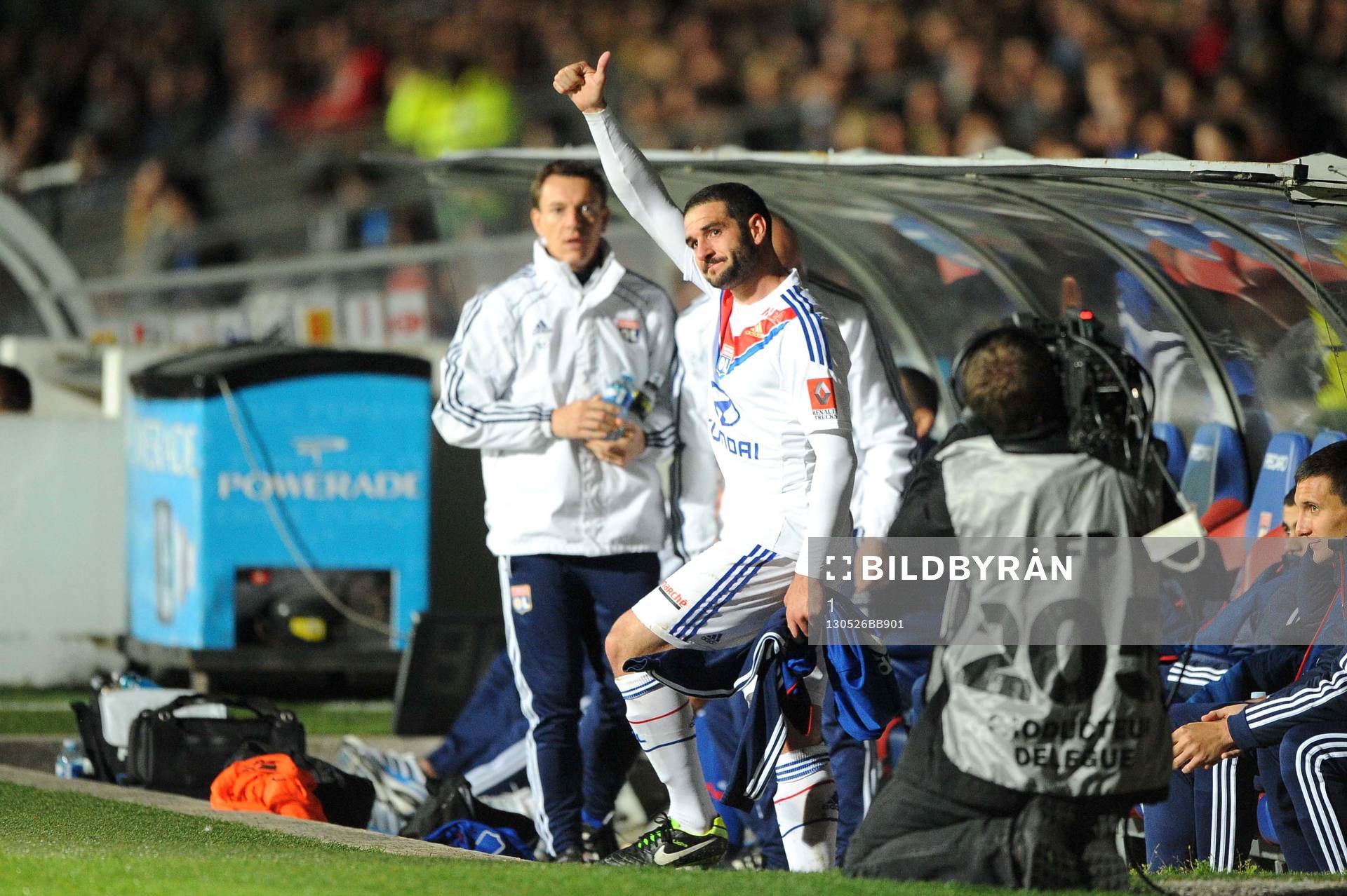  Fotboll, Lyon - Rennes: Lisandro LOPEZ - 26.05.2013 - Lyon / Rennes - 38e journee Ligue 1