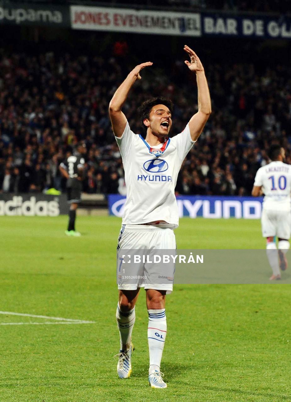  Fotboll, Lyon - Rennes: Joie Clement GRENIER - 26.05.2013 - Lyon / Rennes - 38e journee Ligue 1
