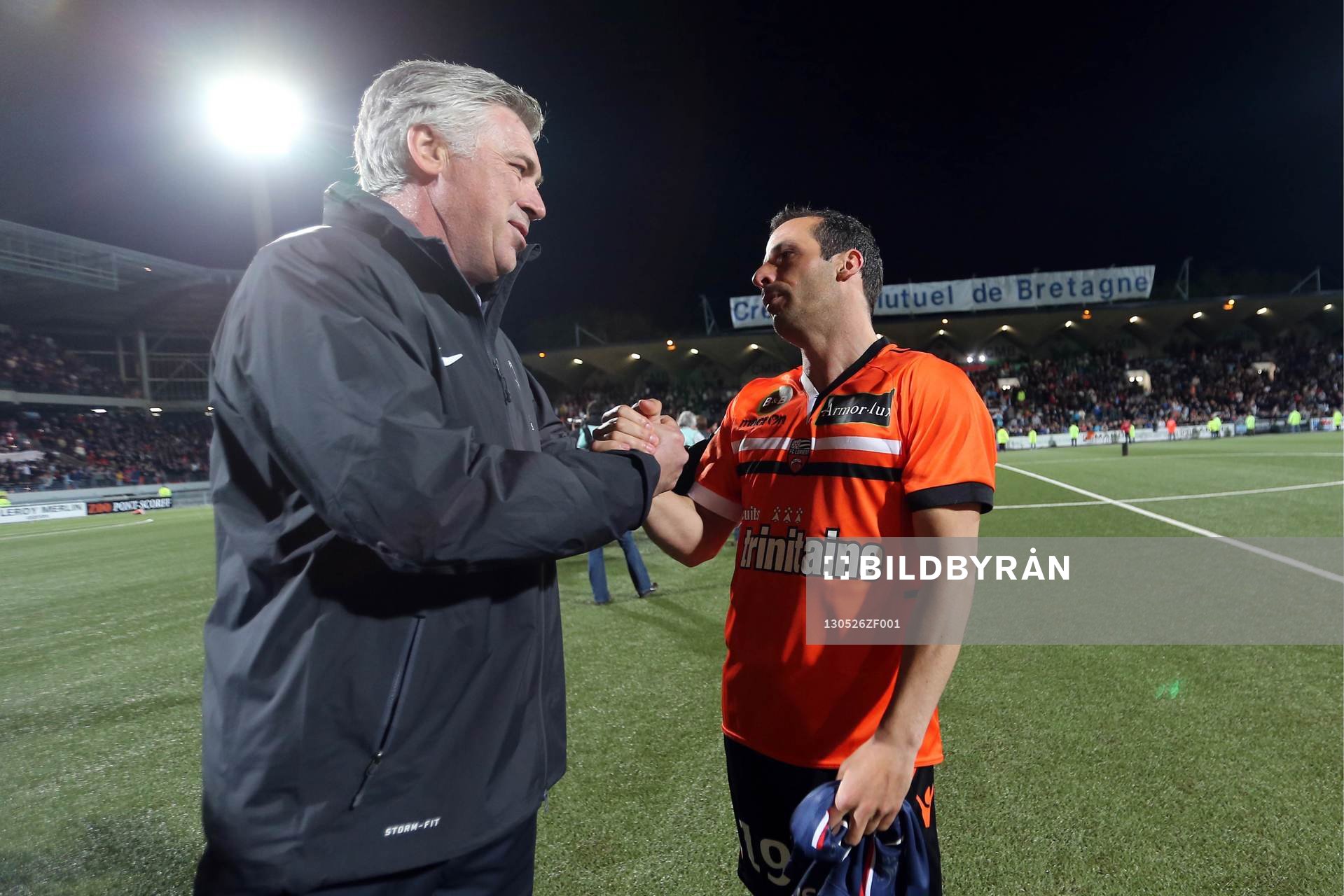 FIN DE CARRIERE Ludovic GIULY / Carlo ANCELOTTI -