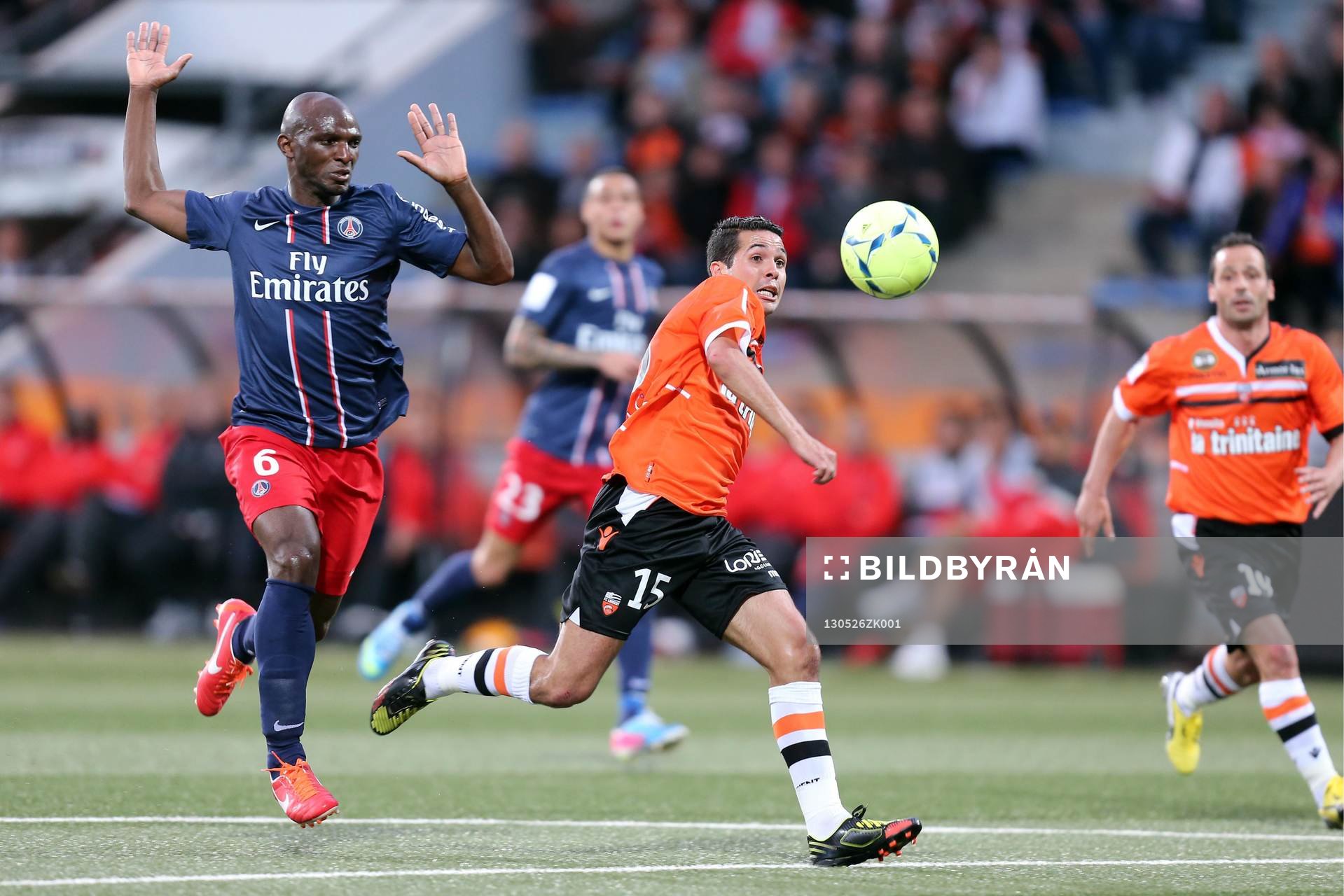  Fotboll, Lorient - Paris Saint Germain: Zoumana CAMARA / Fabien ROBERT - 26.05.2013 - Lorient / Paris Saint Germain - 38e journee Ligue 1