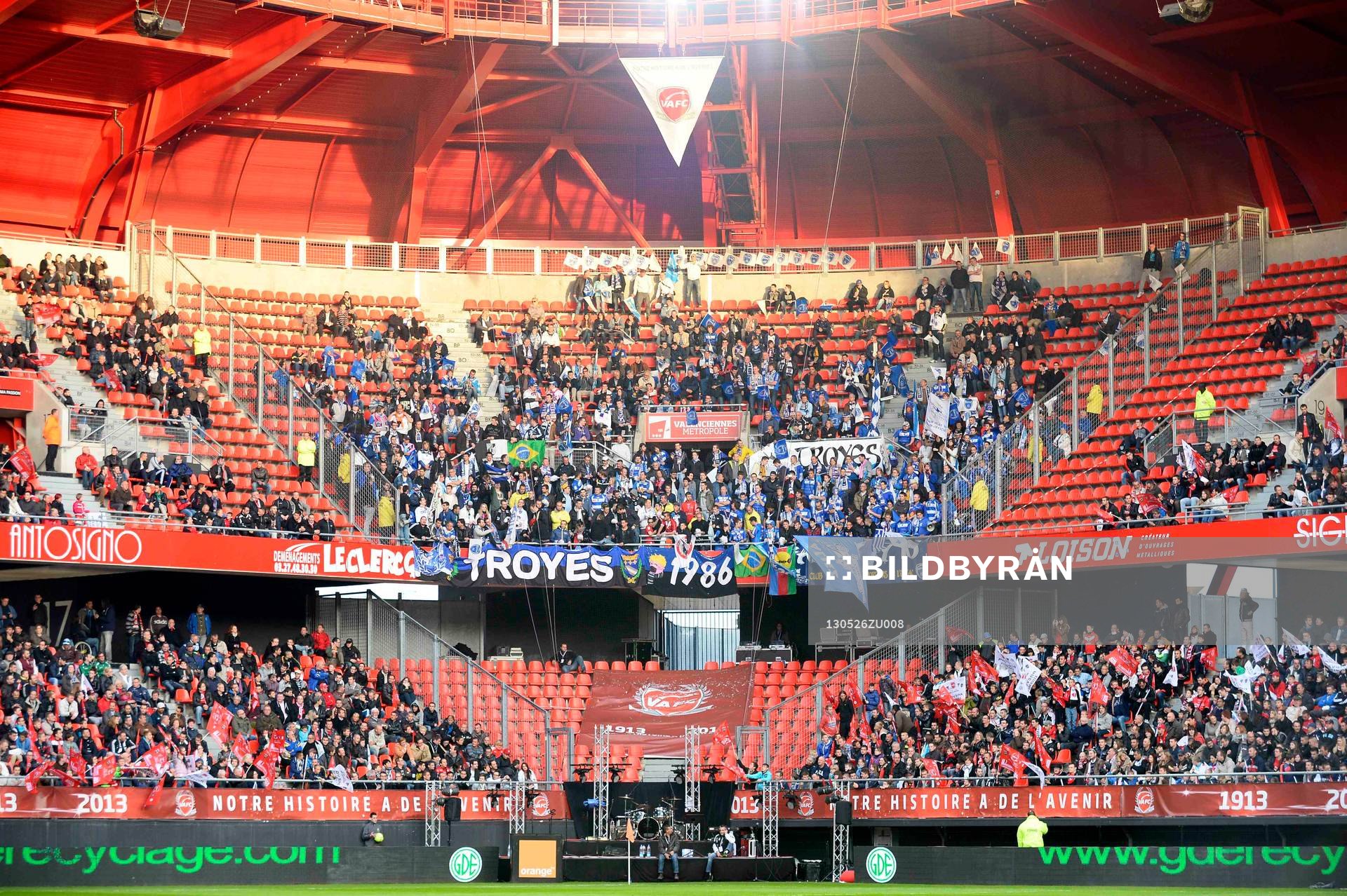 Supporters Troyes - 26.05.2013 - Valenciennes / Troyes -