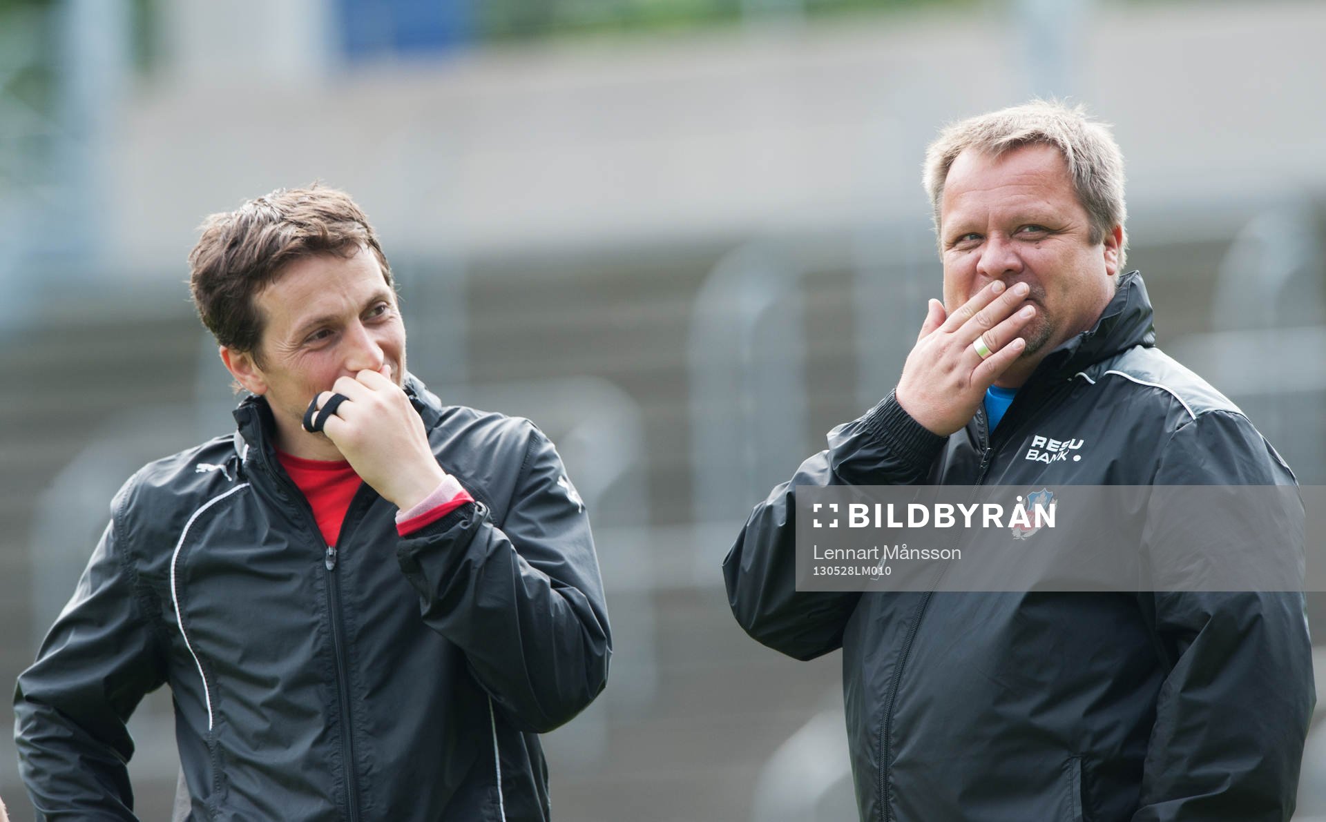 Ardian Gashi och Roar Hansen, tränare