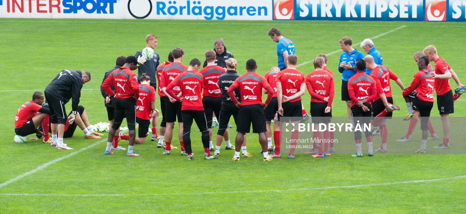 Fotboll, Helsingborgs IF, träning: Träning inför derbyt