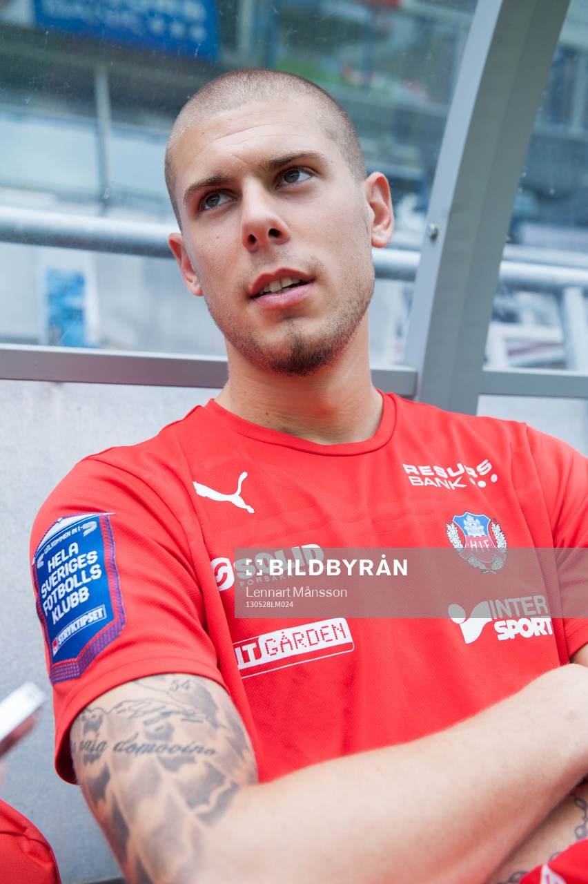 Fotboll, Helsingborgs IF, träning: Robin Simovic, Helsingborg