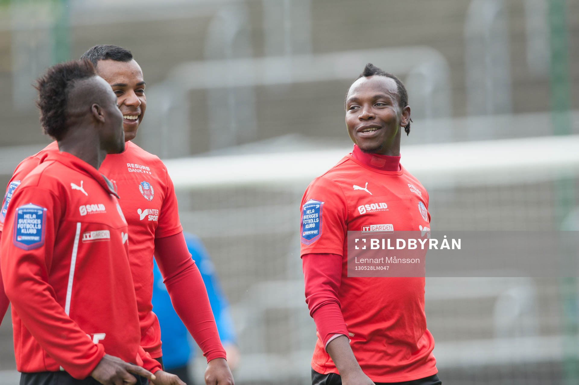 David Accam och Alvaro Santos och May Mahlangu, Helsingborg