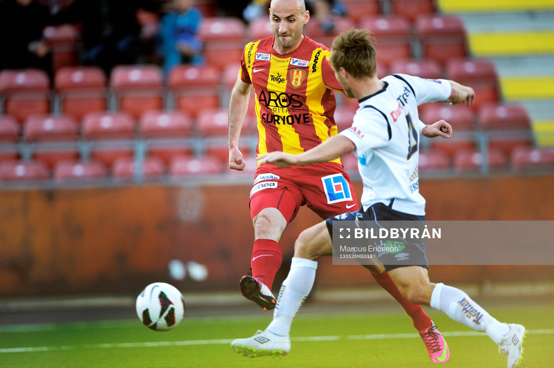 Dinko Felic, Syrianska, skjuter på mål