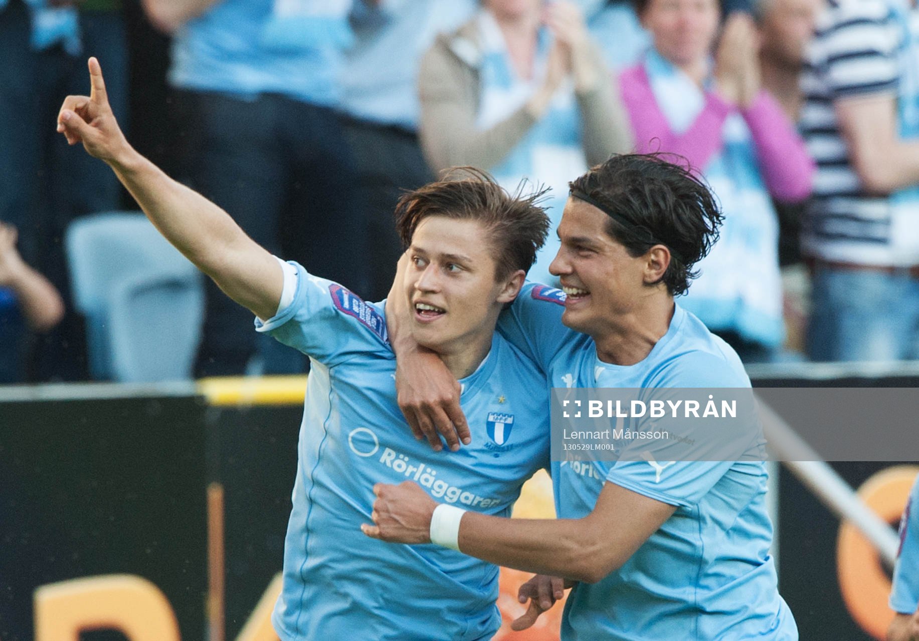 1-0 Simon Thern, Malmö, som grattas av Miiko Albornoz