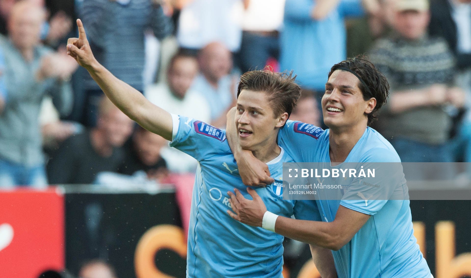 1-0 Simon Thern, Malmö, som grattas av Miiko Albornoz