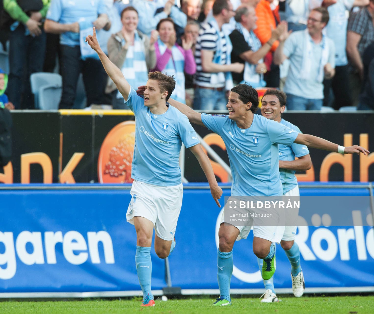1-0 Simon Thern, Malmö, som grattas av Miiko Albornoz