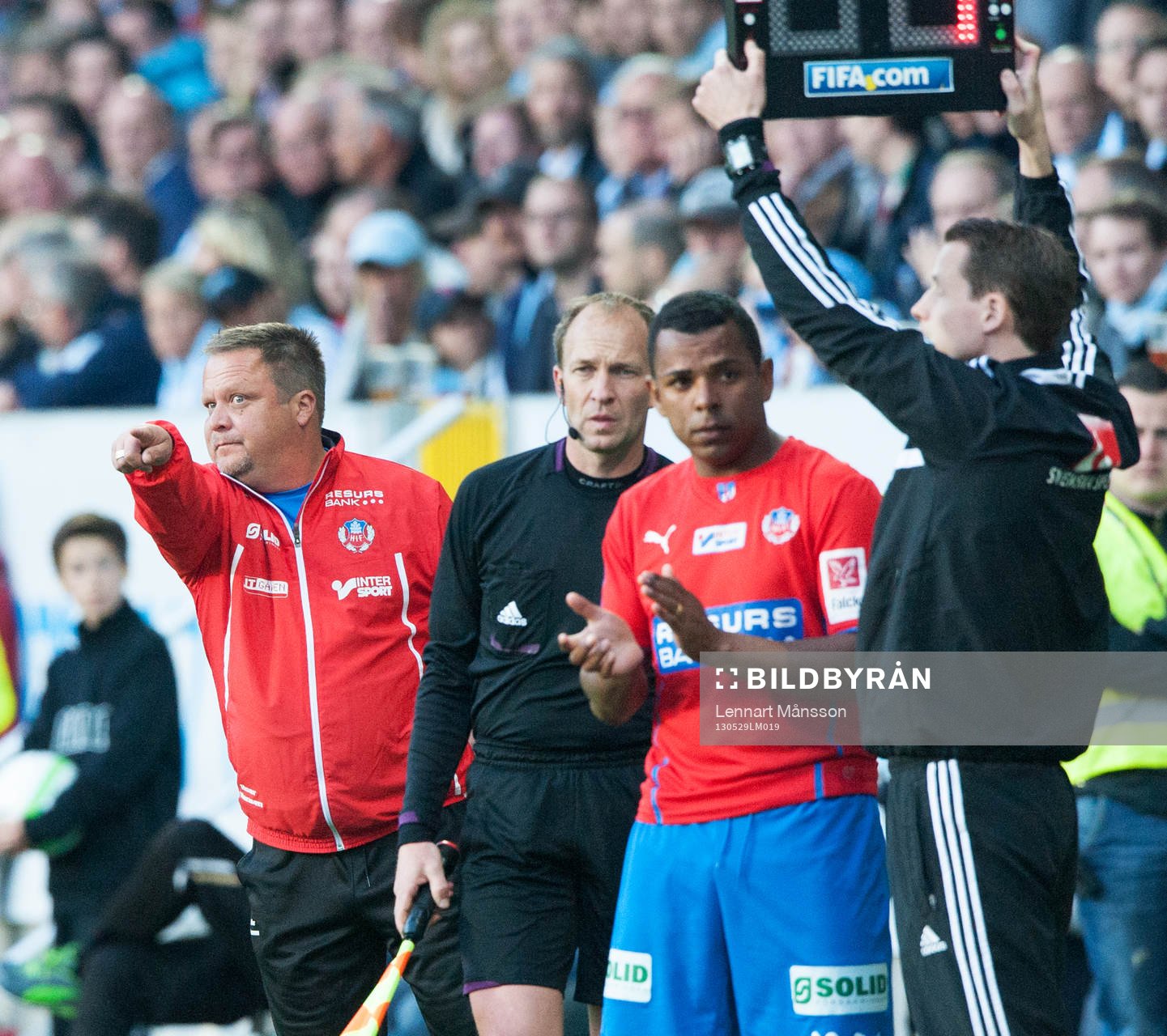 Alvaro Santos, Helsingborg, byts in