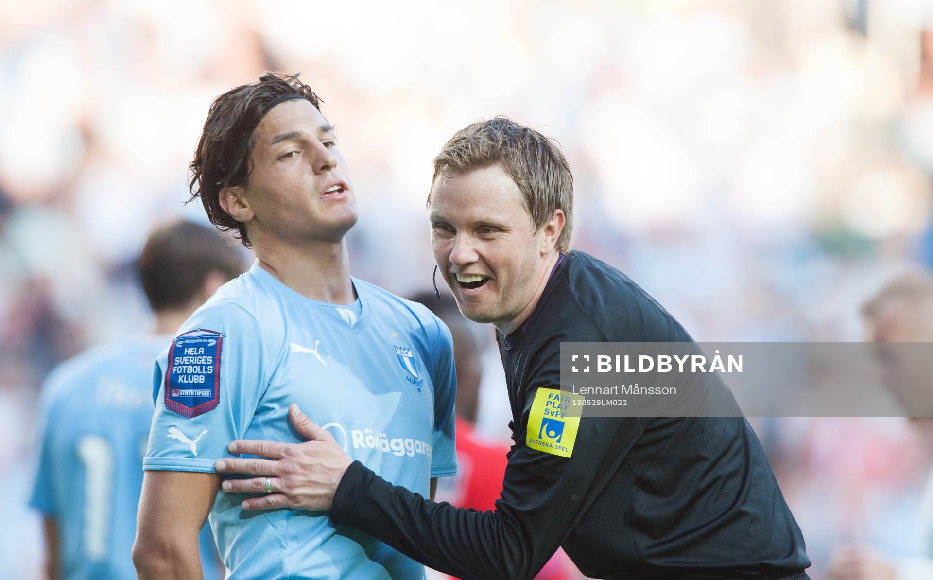 Markus Strömbergsson, domare och Miiko Albornoz, Malmö