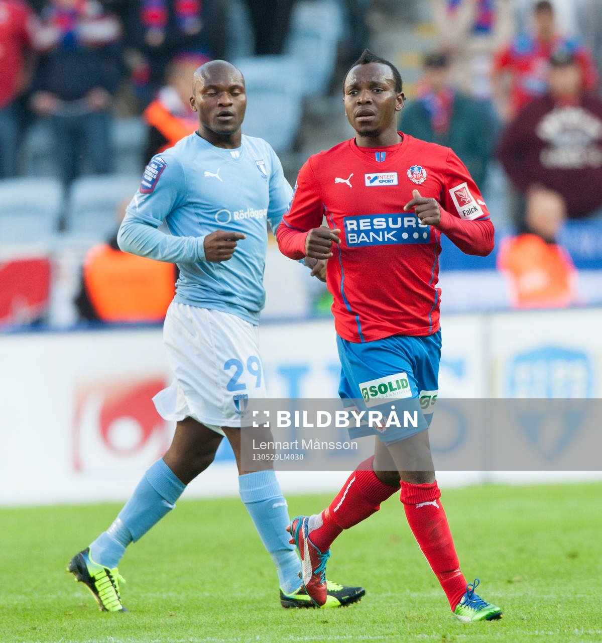 May Mahlangu, Helsingborg och Tokelo Rantie, Malmö, båda