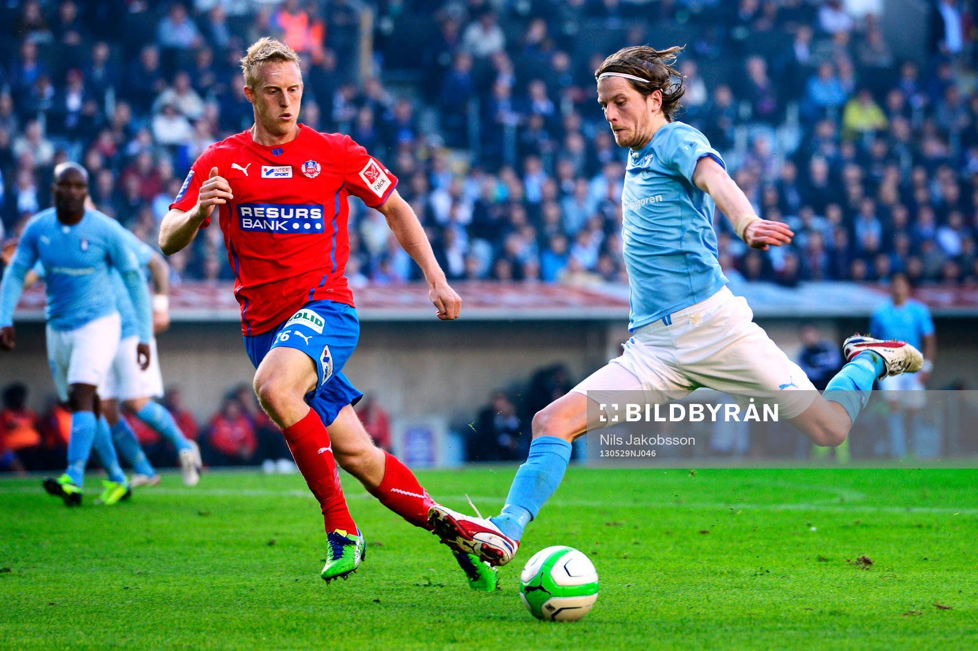 Emil Forsberg, Malmö FF och Peter Larsson, Helsingborg