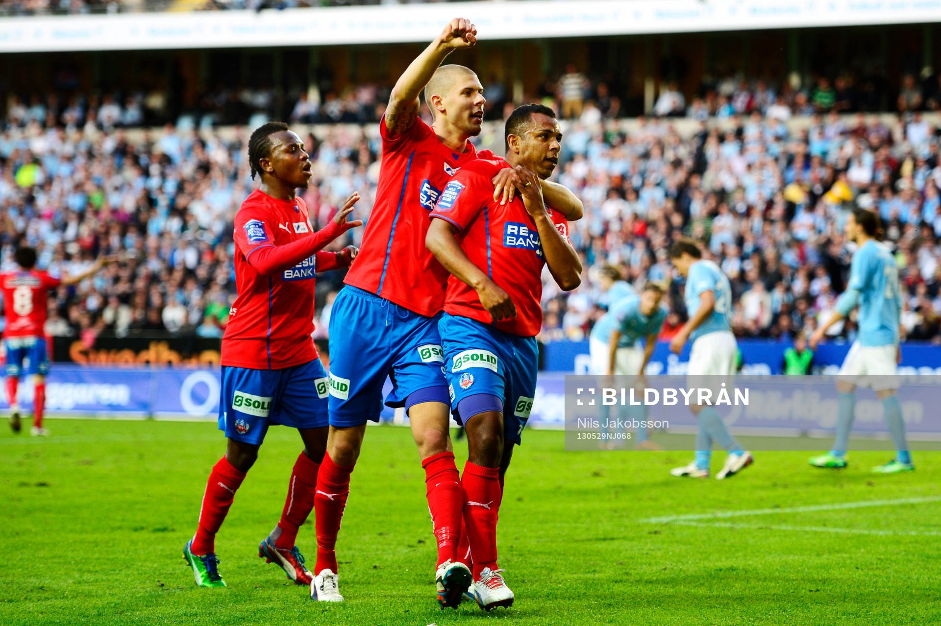 Álvaro Santos, Helsingborg jublar med lagkamraterna