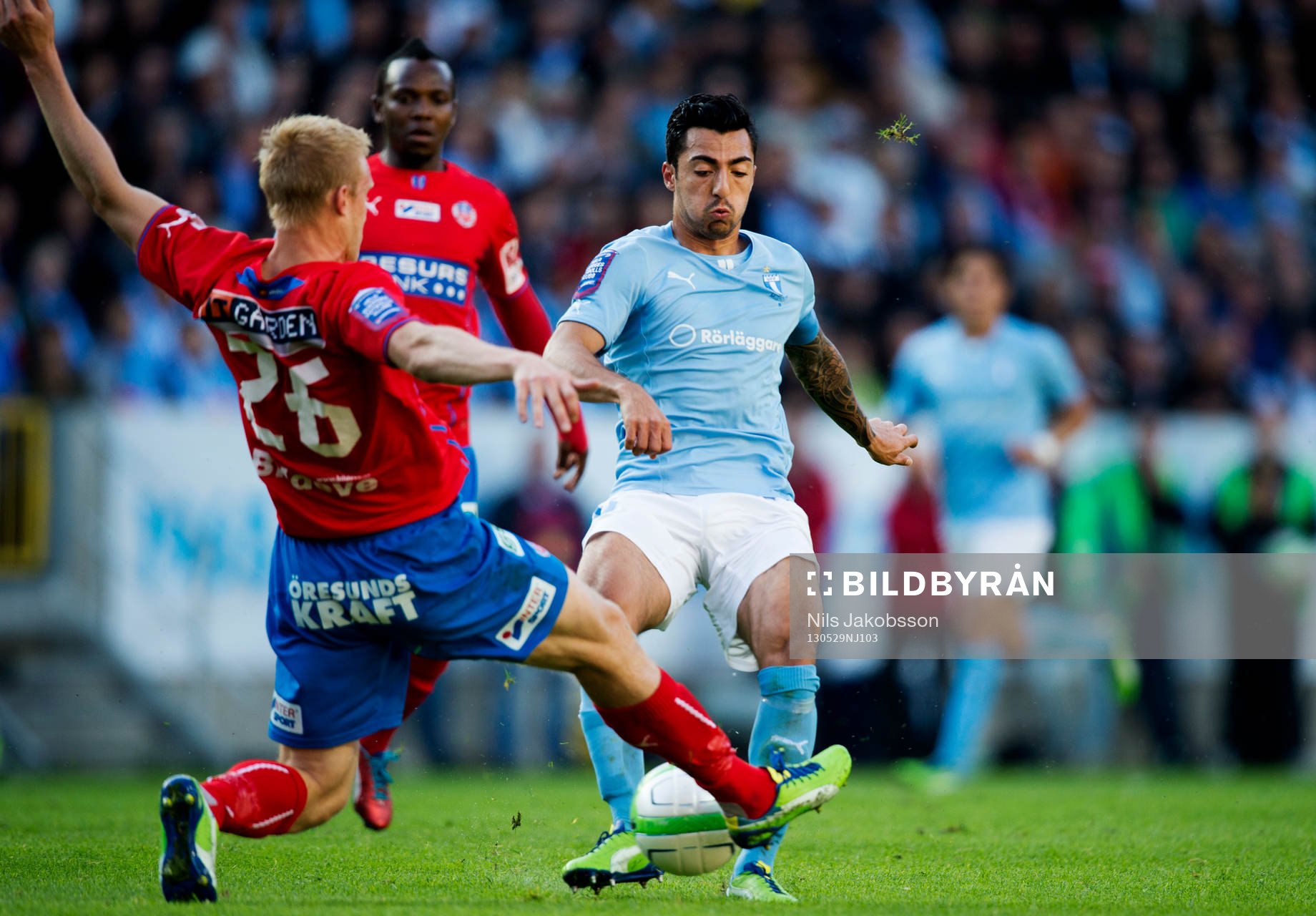 Peter Larsson, Helsingborg, Jiloan Hamad, Malmö FF