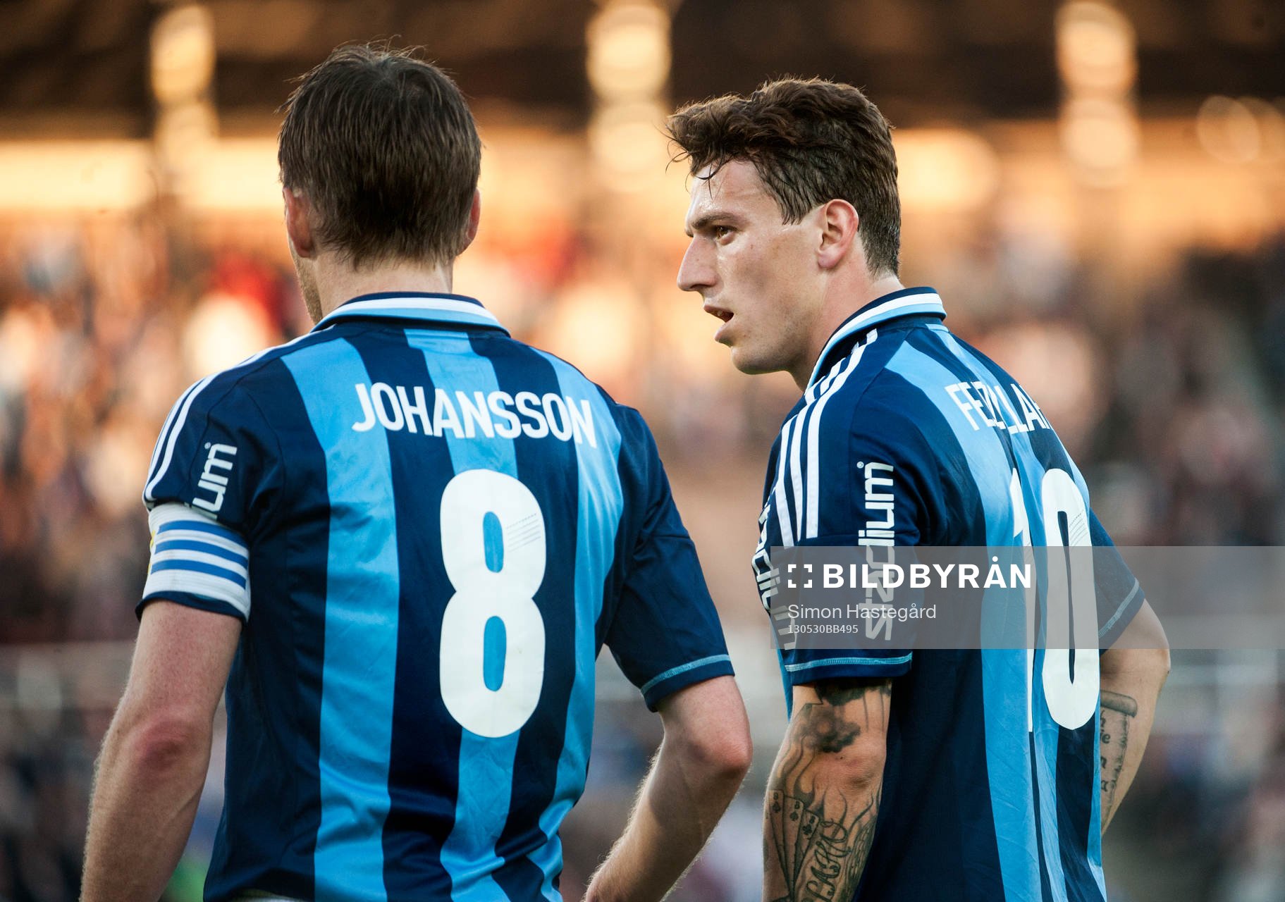 Andreas Johansson, och Erton Fejzullahu, Djurgården, i