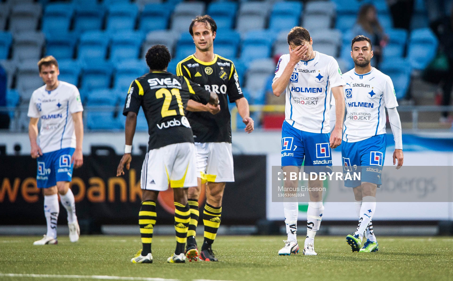 Norrköpings Lars Christian Krogh Gerson och Imad Khalili